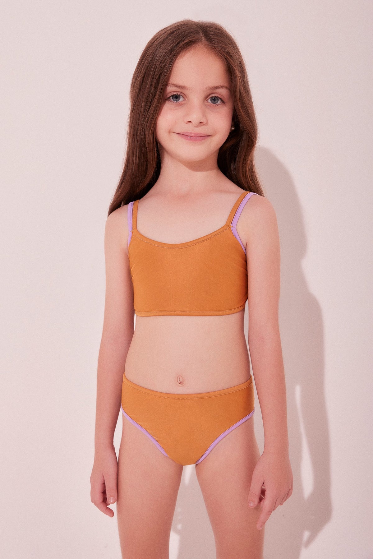 Agua De Coco Cashew Reversible With Ties Kids Bikini T-Shirt B274I2142