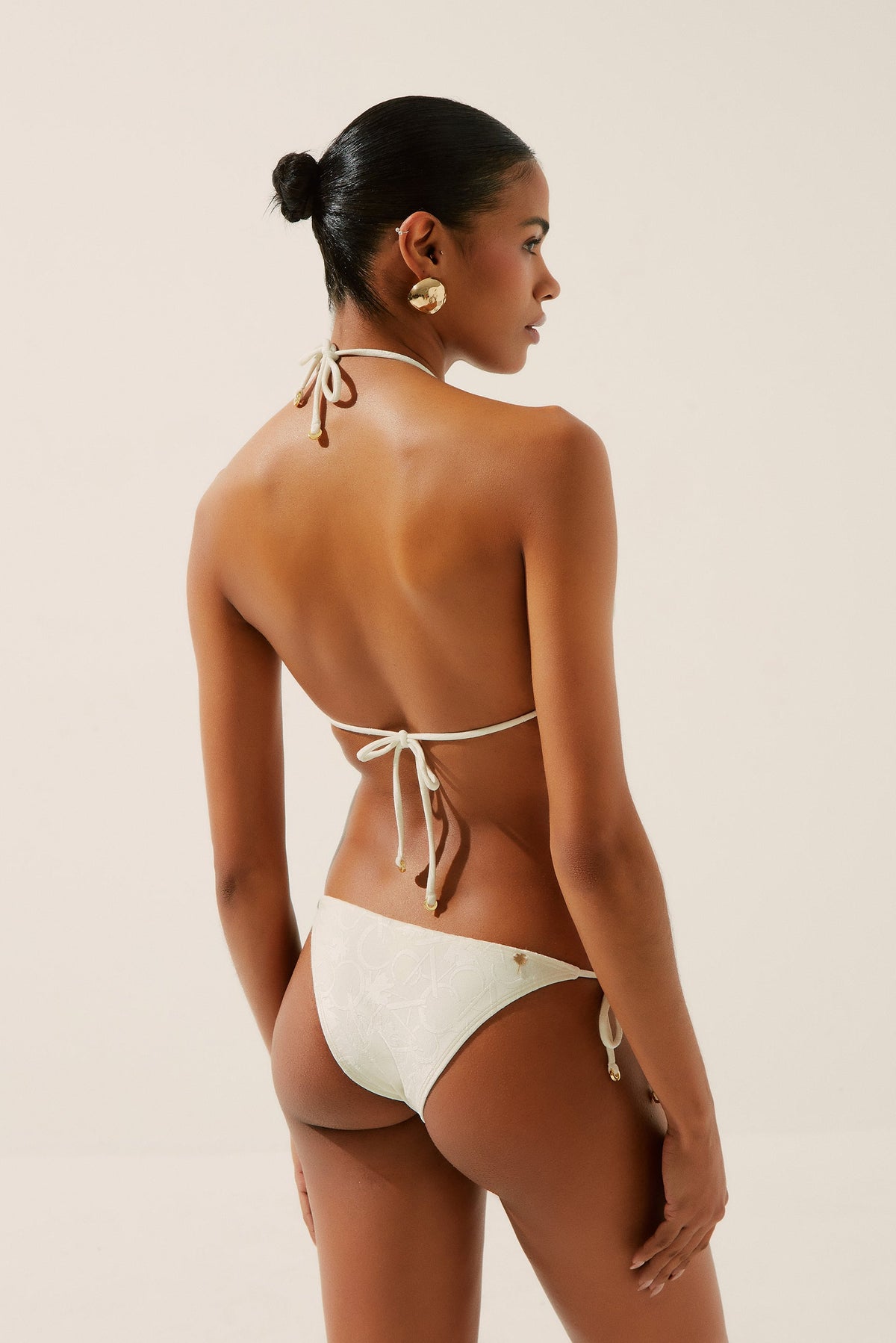 Agua De Coco Camellia Tie Side Bikini Bottom C1021B1407