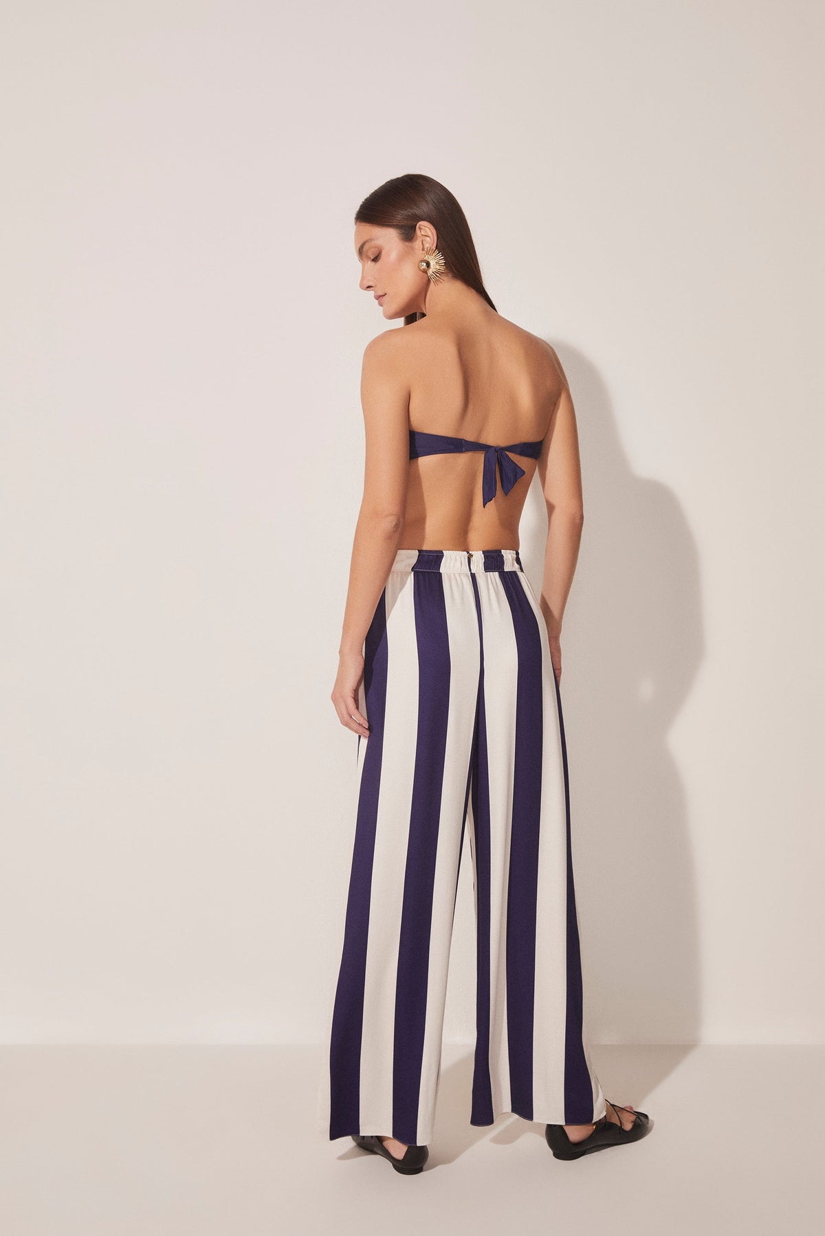 Agua De Coco Nautical Stripes Palazzo Pants E4518A1711