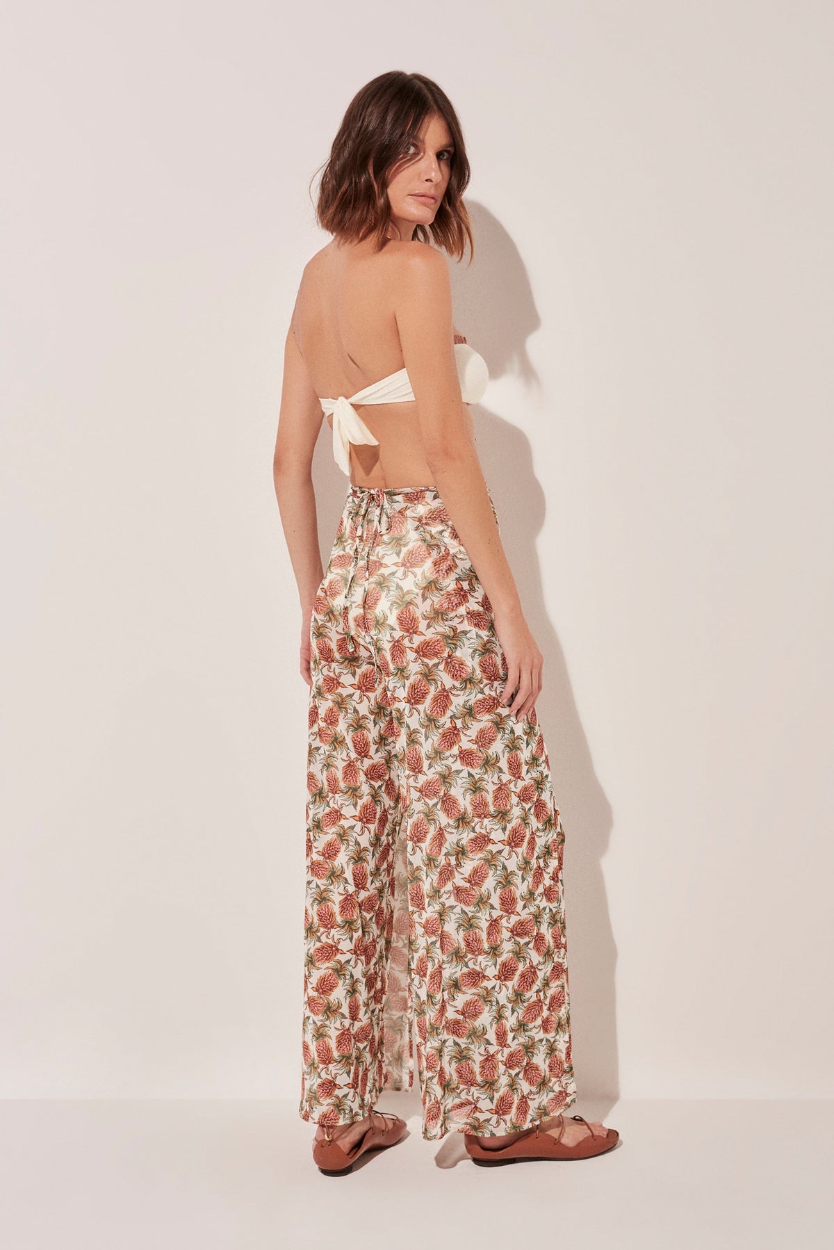 Agua De Coco Pineapple Pareo Palazzo Pants E4605A1584
