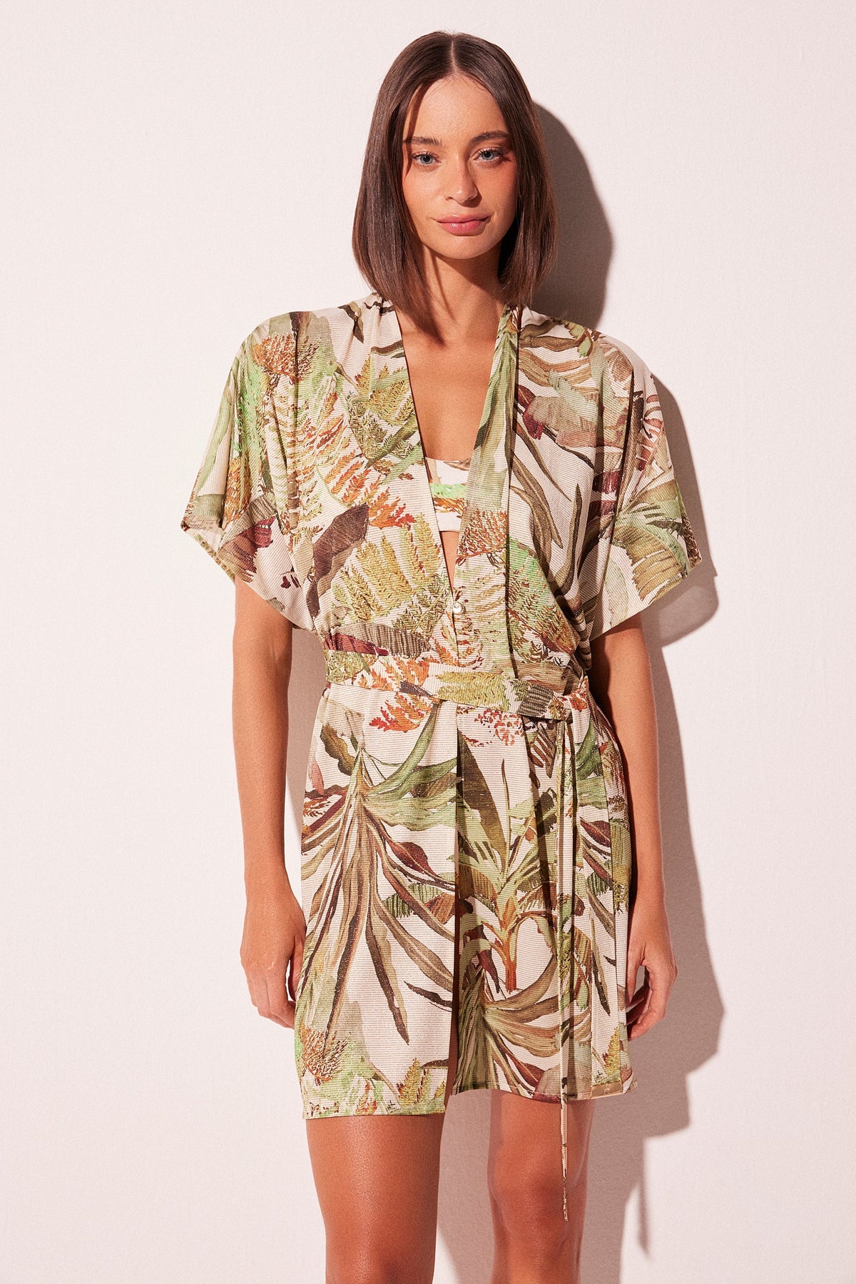 Agua De Coco Shadow Square Midi Cape E4636A2274