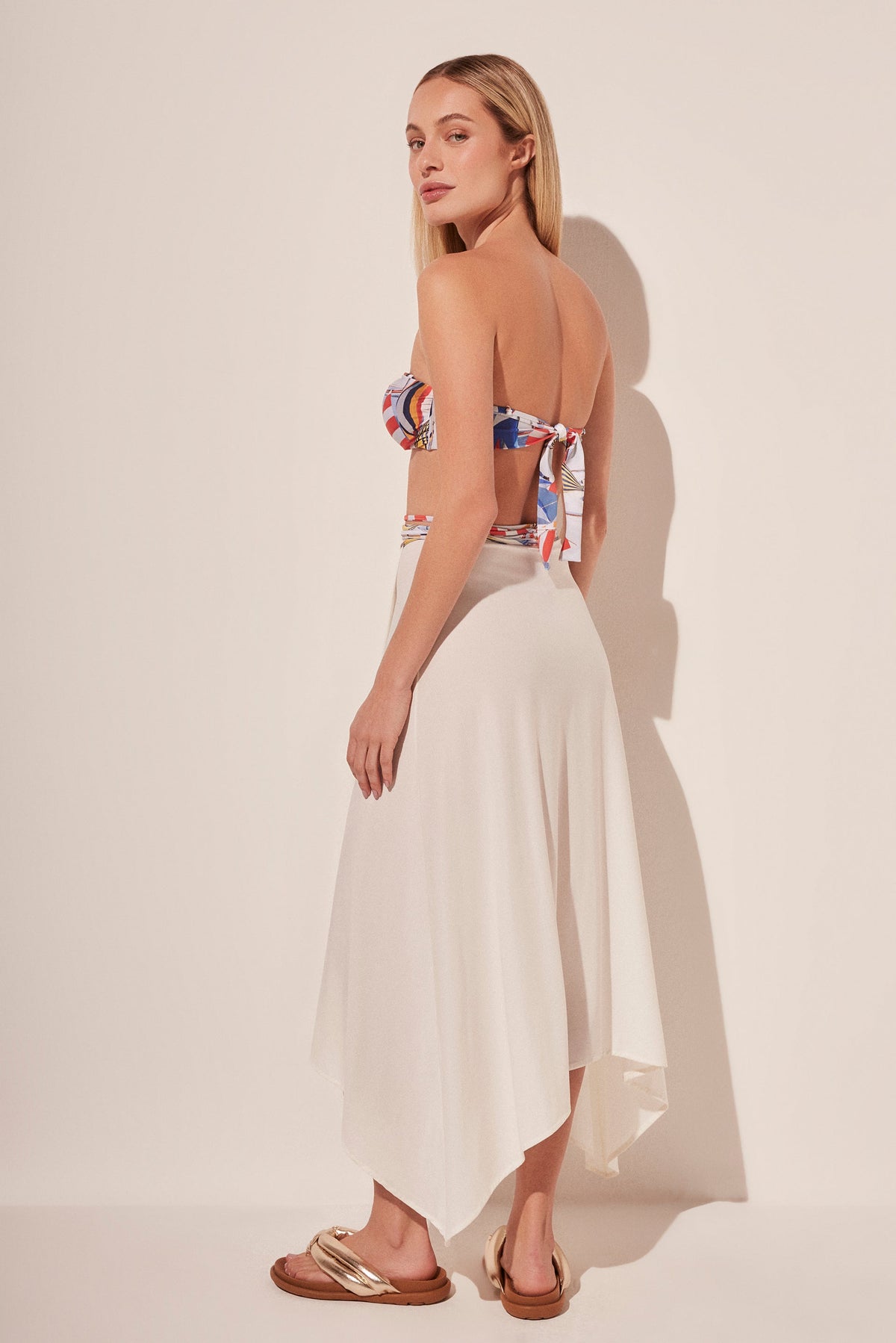 Agua De Coco Candles Midi Skirt With Ties E4994A1861