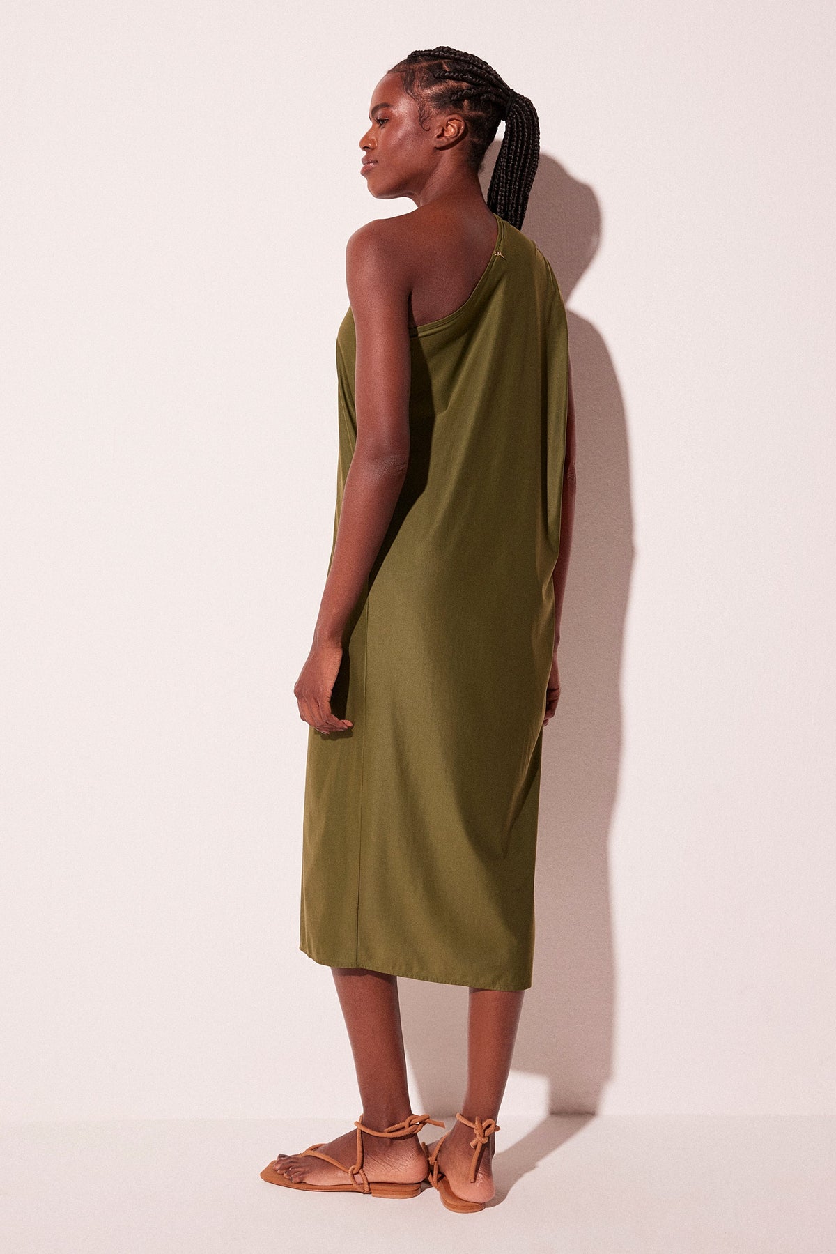 Agua De Coco Baoba One Shoulder Midi Dress E5089A2258