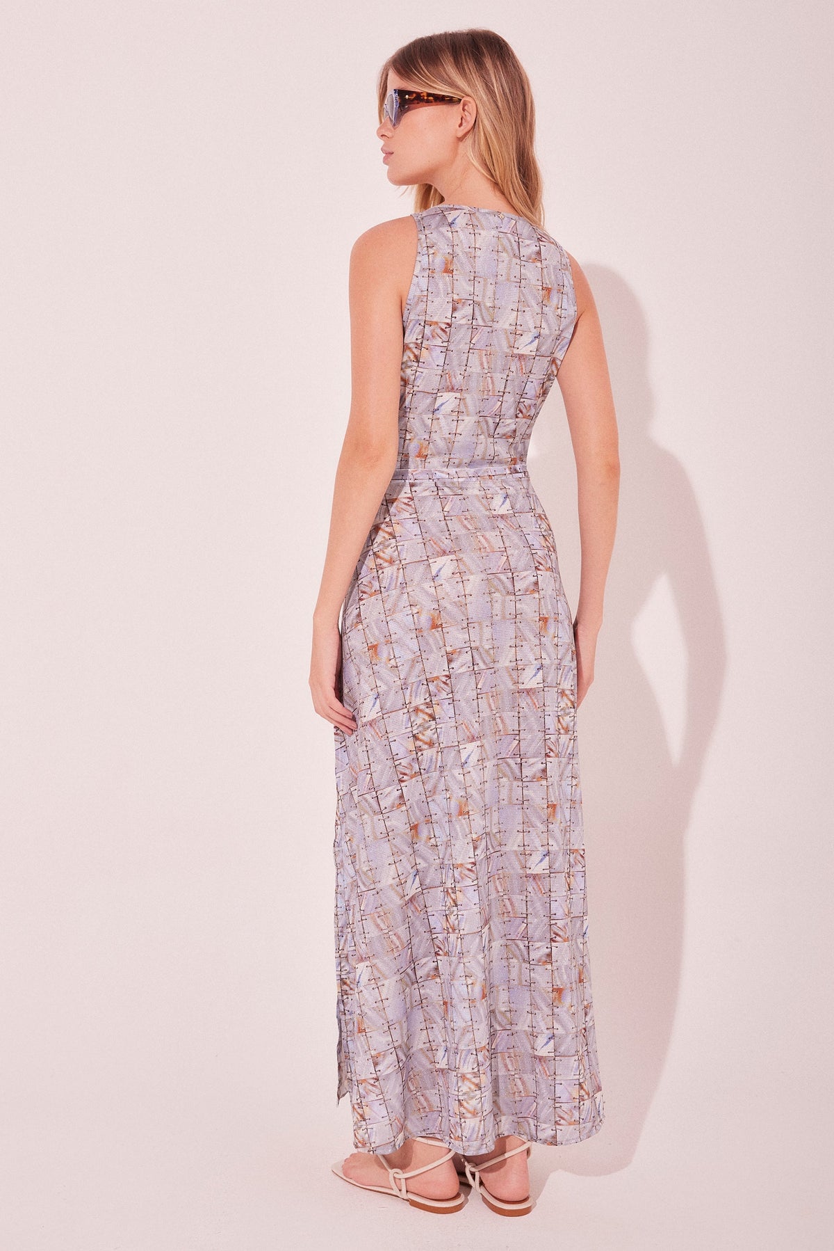 Agua De Coco Mirrors Criss Crossed Midi Dress E5157A2201