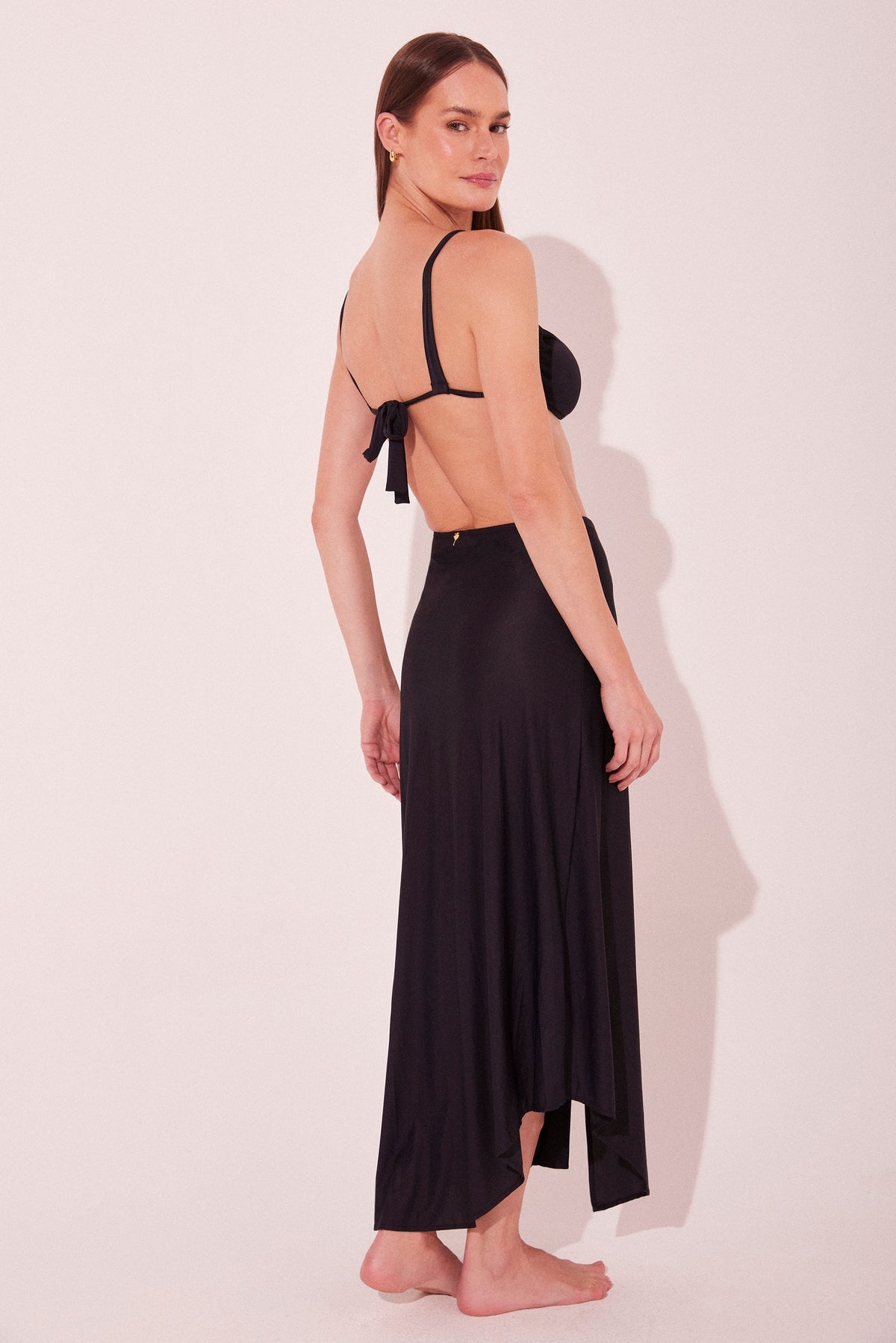 Agua De Coco Python Detailed Long Skirt E5440A2141
