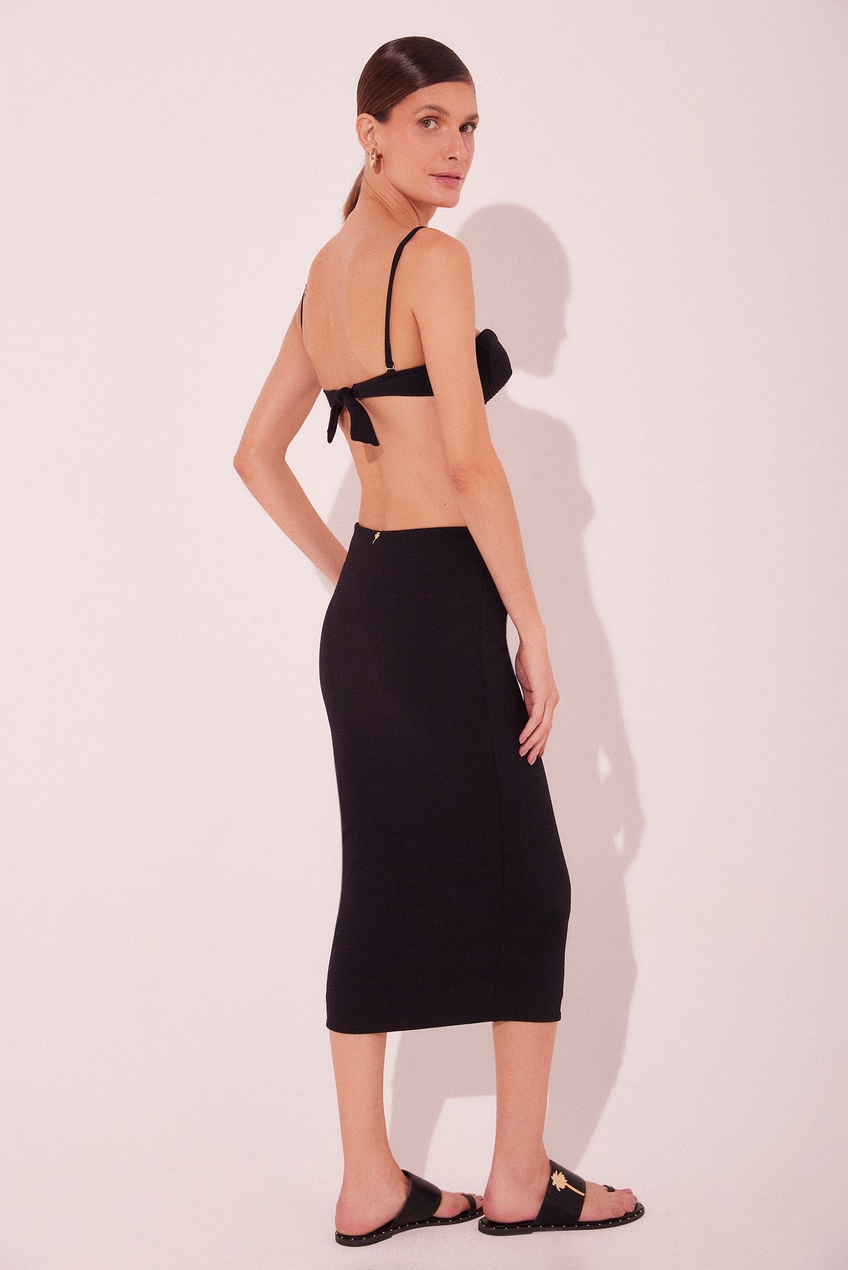 Agua De Coco Basket Weave Midi Skirt E5484A2130