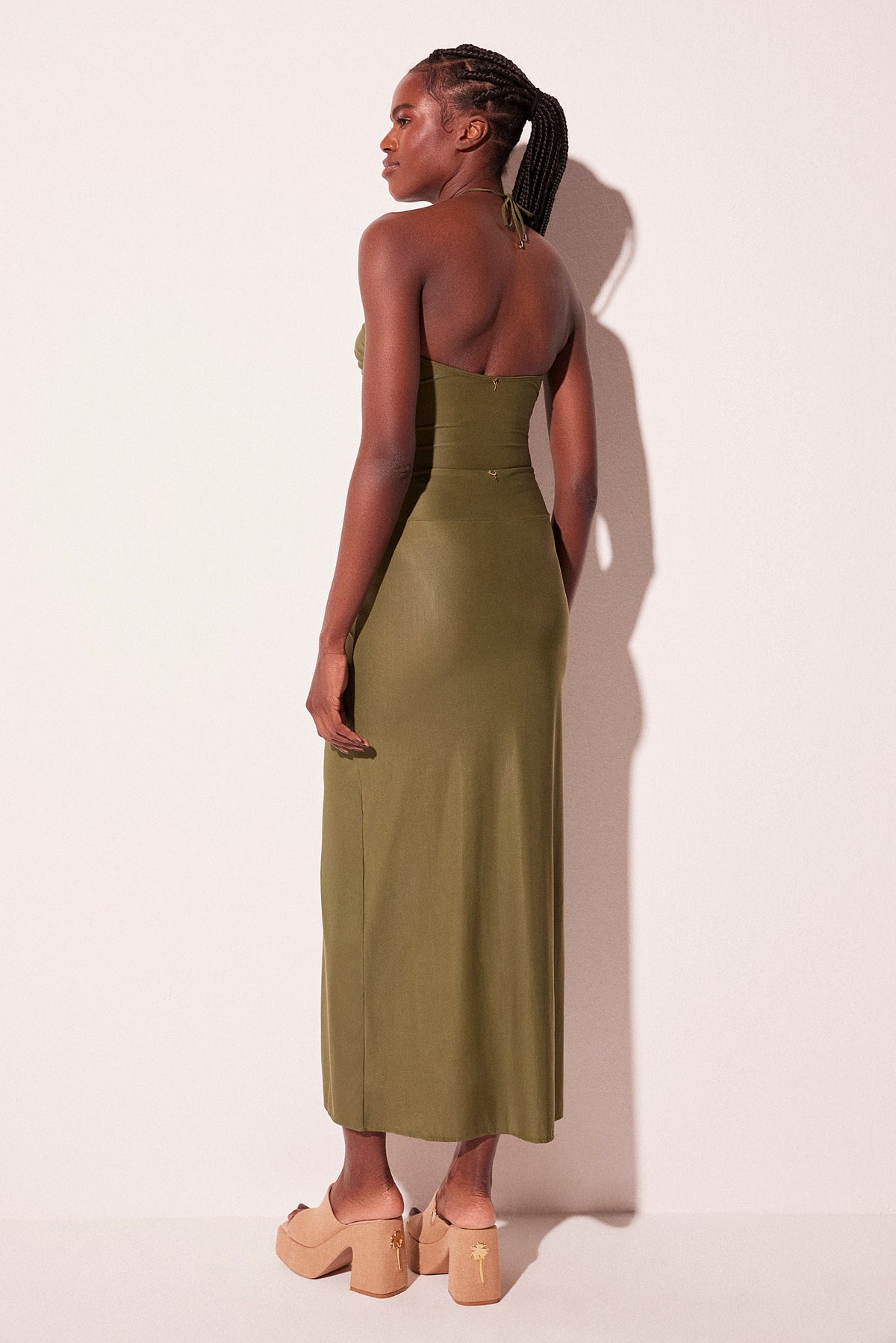 Agua De Coco Baoba Side Slit Long Skirt E5538A2258