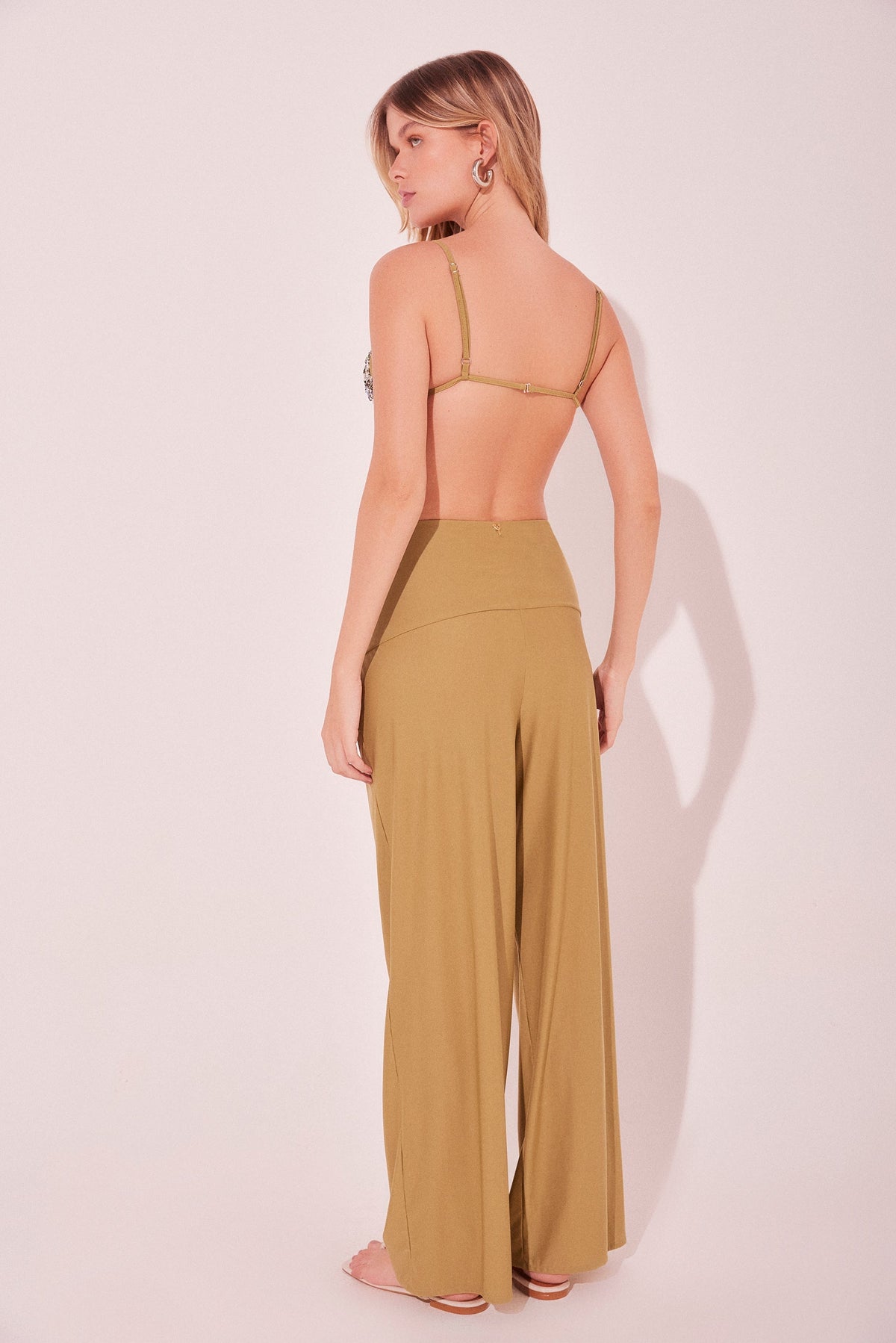Agua De Coco Shellfish With Twist Straight Leg Pants E5542A2179