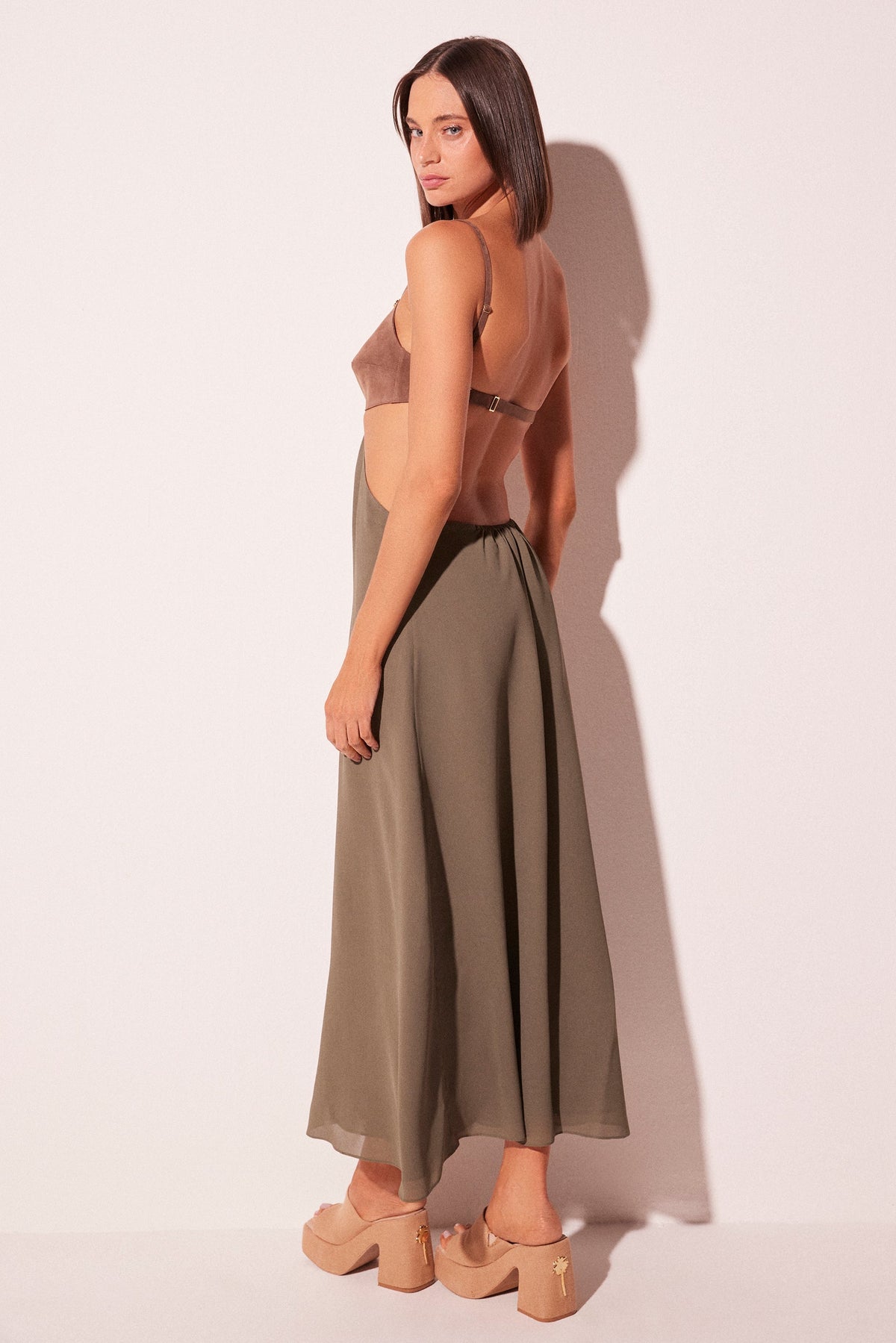 Agua De Coco Green Desire Midi Dress E5560A2279
