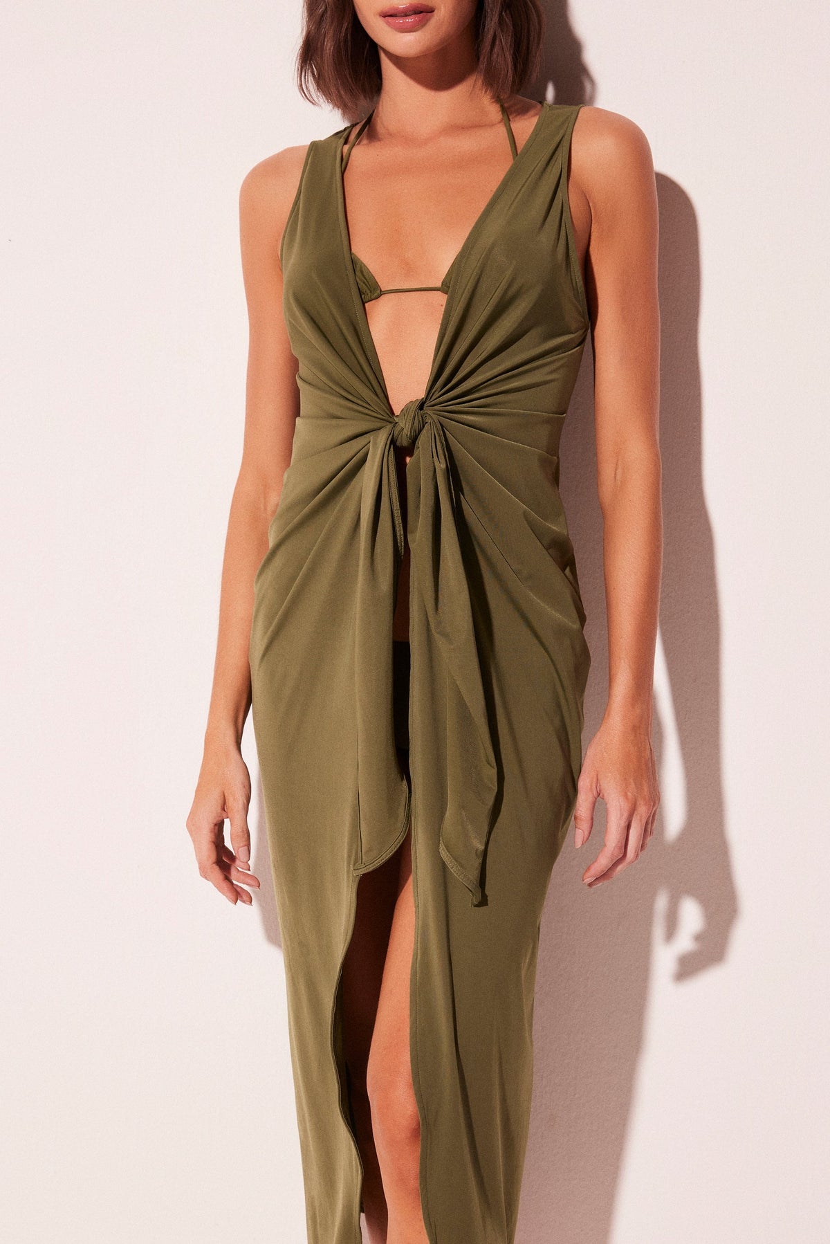 Agua De Coco Baoba With Ties Midi Cape E6163A2258