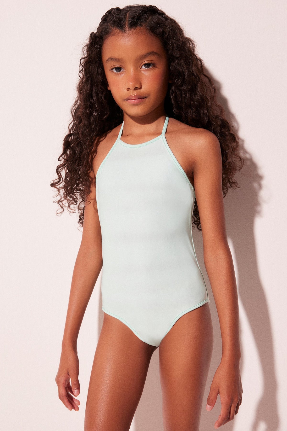 Agua De Coco Tie Dye Stripes Reversible Strappy Kids One Piece M524I2273