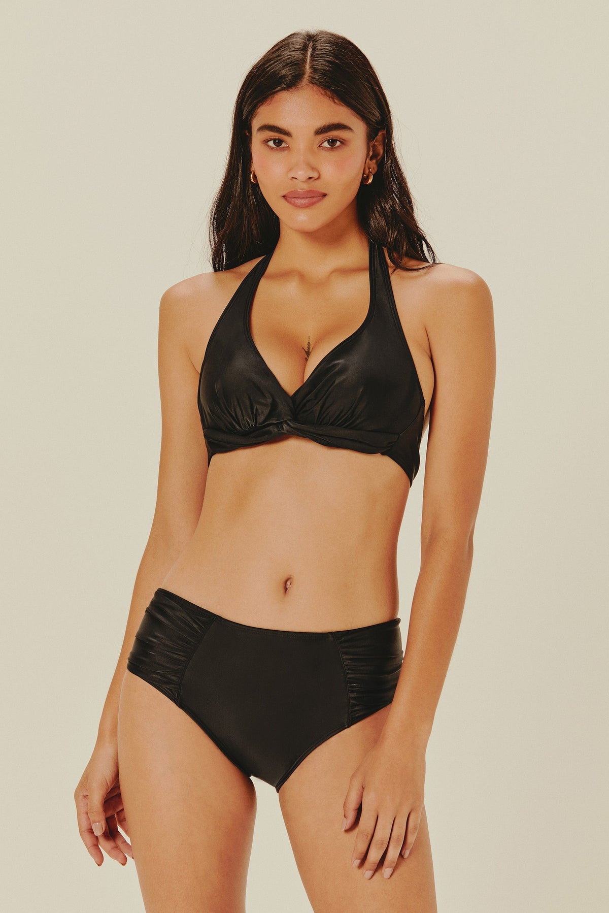 Agua De Coco Classic Solids Halterneck Bikini Top S24B1123