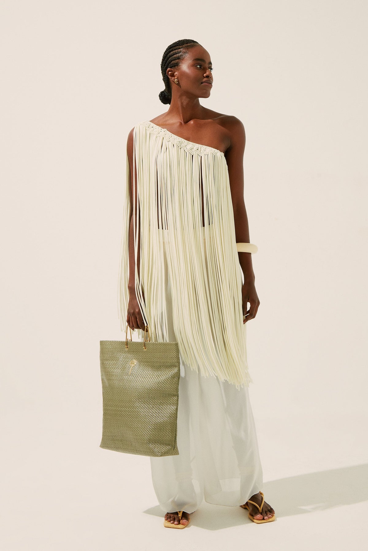 Agua De Coco Canvas Metal Handle Tote Bag T441A1427