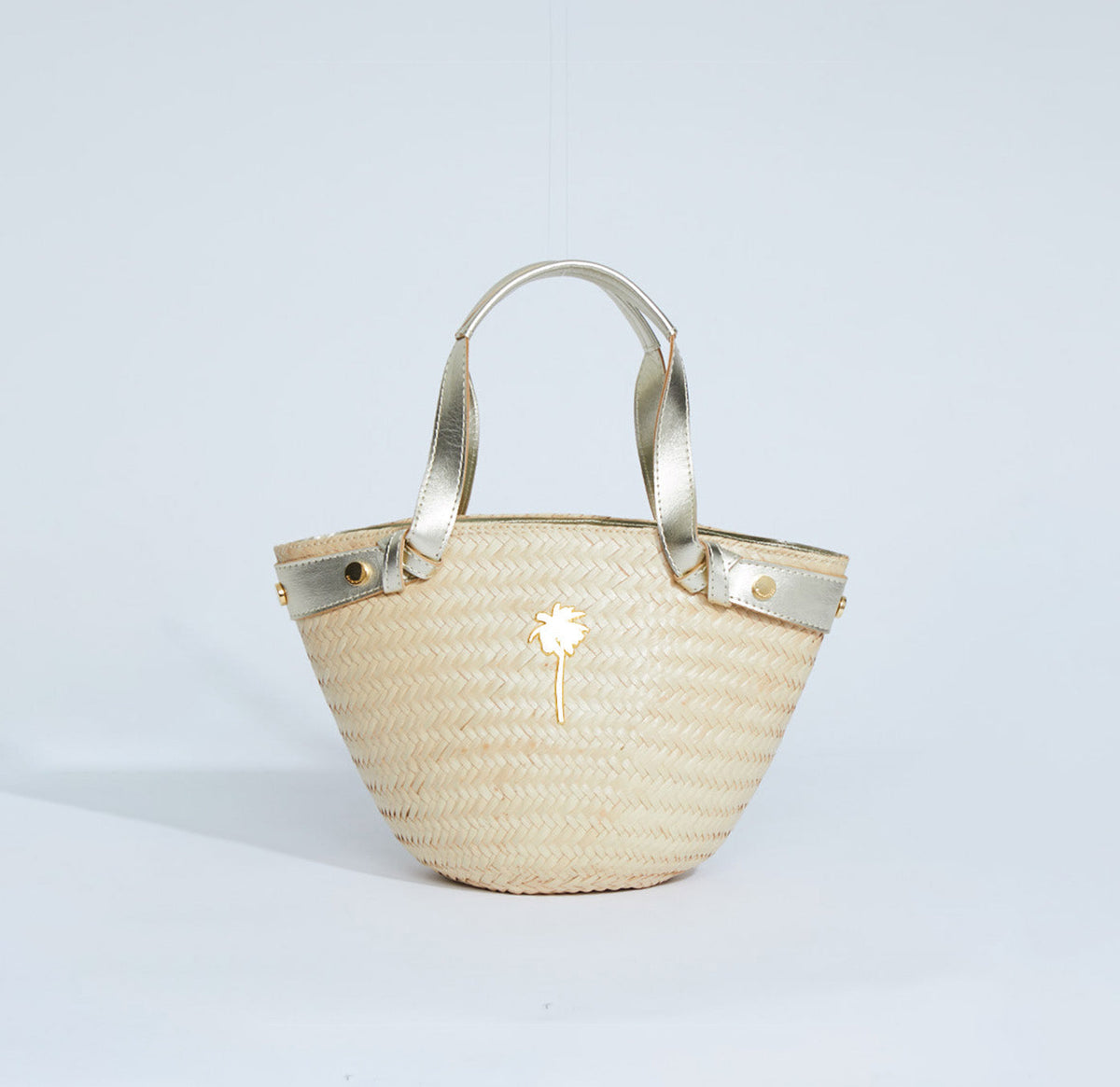 Agua De Coco Dunes Straw Leather Detailed Mini Tote Bag T477A1751