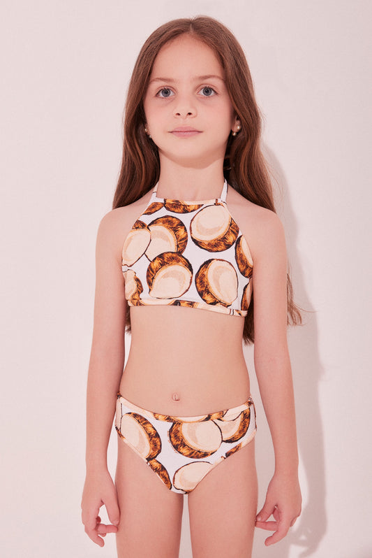 Agua De Coco Coconut Strappy Kids Bikini B269I2135