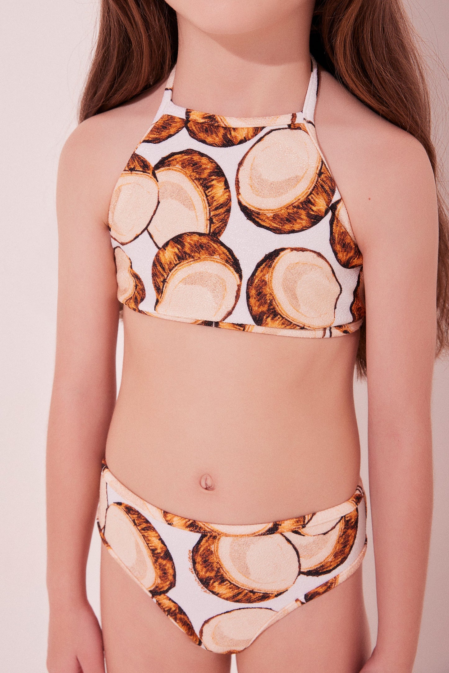 Agua De Coco Coconut Strappy Kids Bikini B269I2135