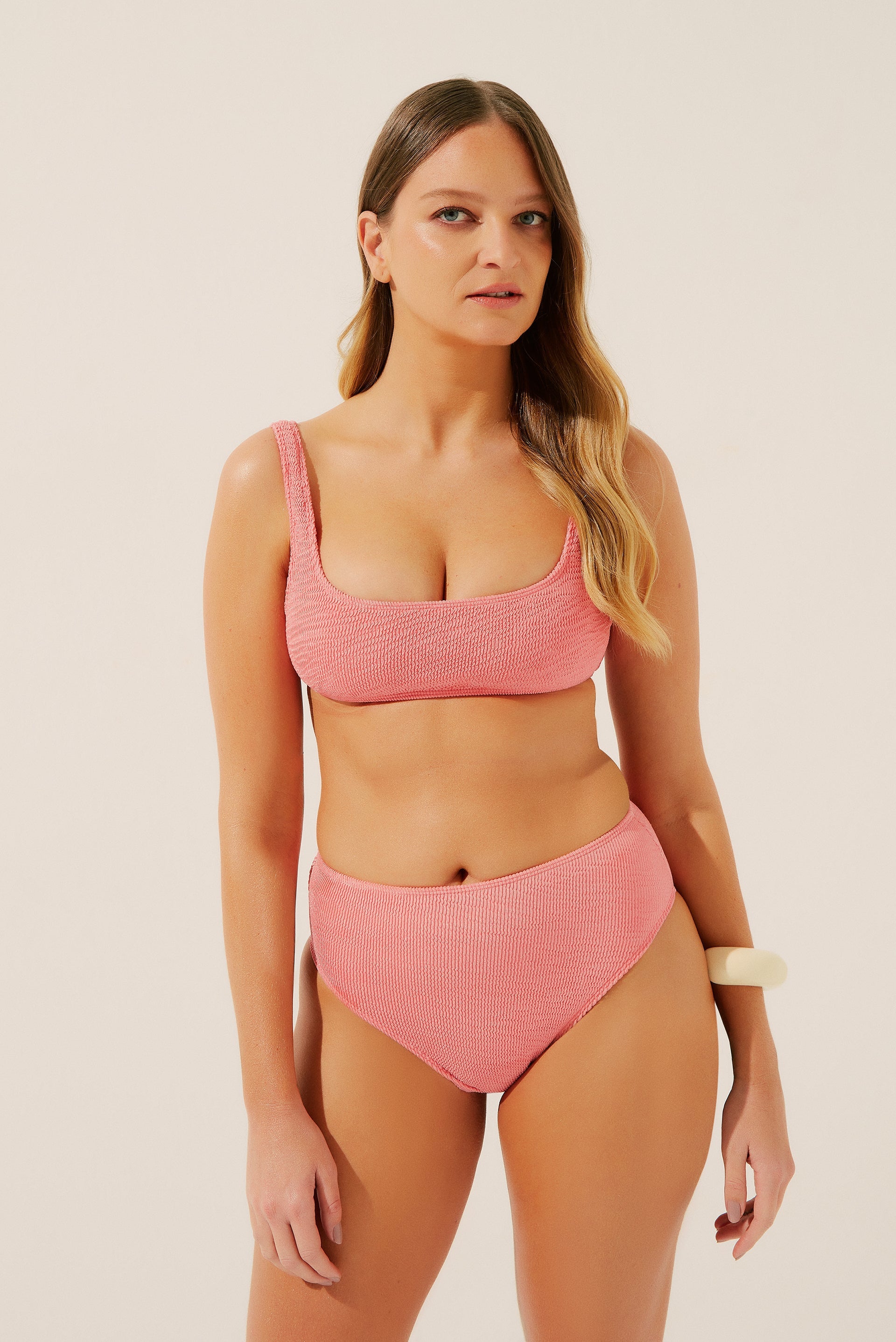 Agua De Coco Azalea High Waist Bikini Bottom C1334B1349