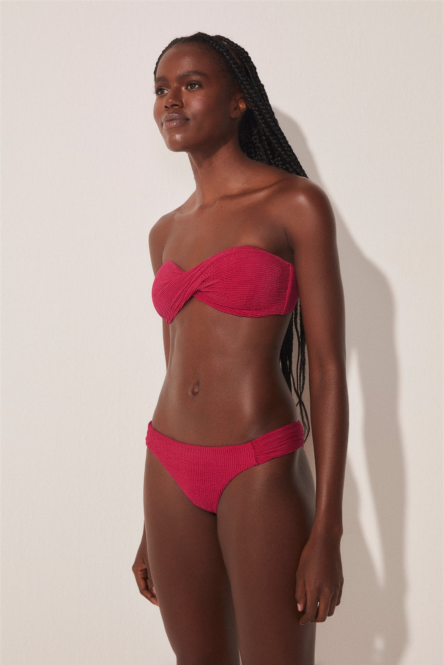 Agua De Coco Lychee Medium Side Bikini Bottom Lili C356B1653