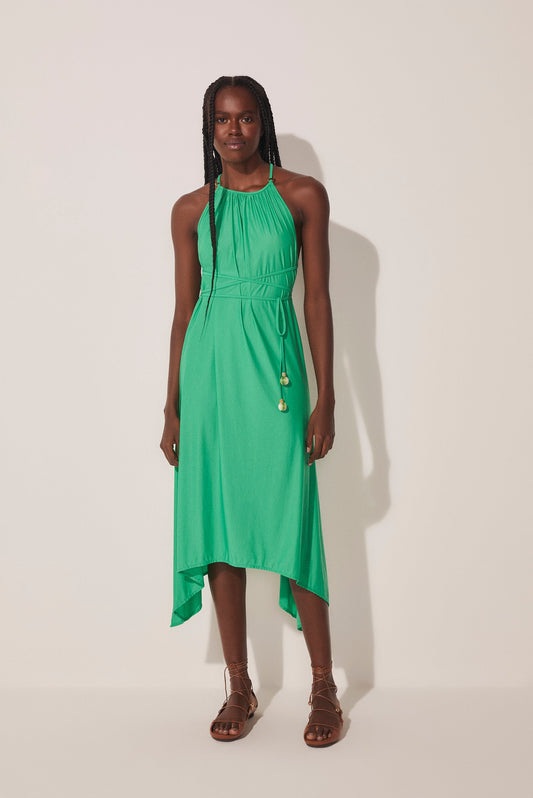 Agua De Coco Gradient Cactus Midi Dress With Ties E3276A1688