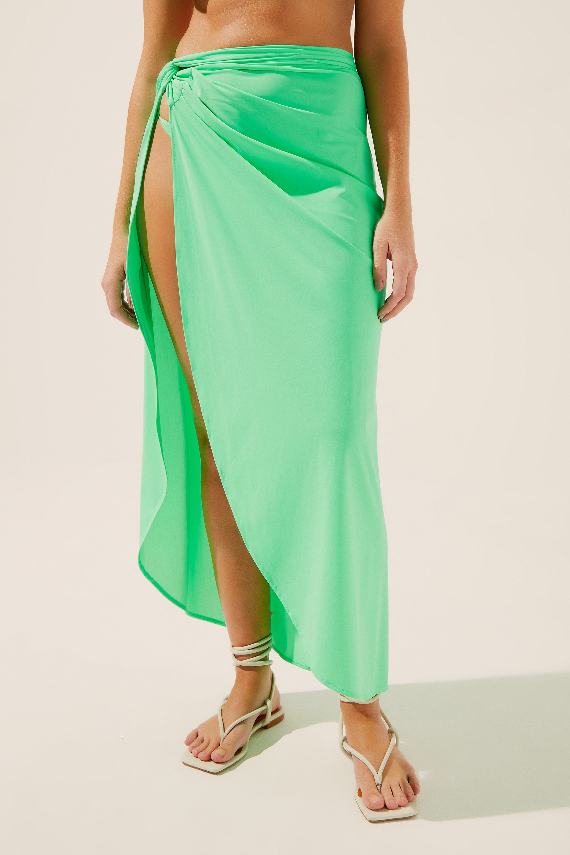 Agua De Coco Candy Multi-Tie Midi Skirt E3899A1406