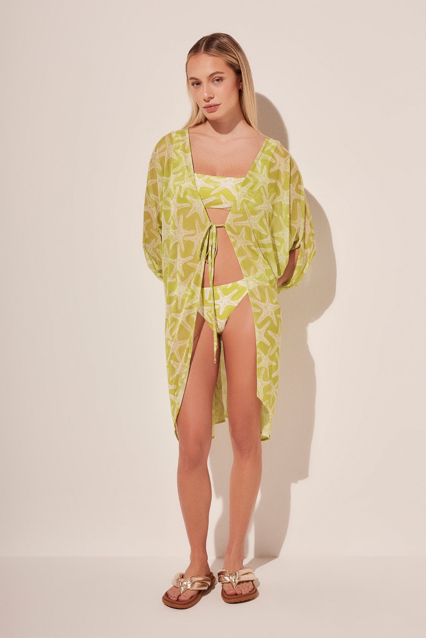 Agua De Coco Sea Star Oversized Short Cape E4132A1781