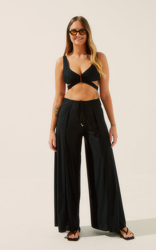 Agua De Coco Fleur De Lis Pareo Pallazo Pants E4164A1347