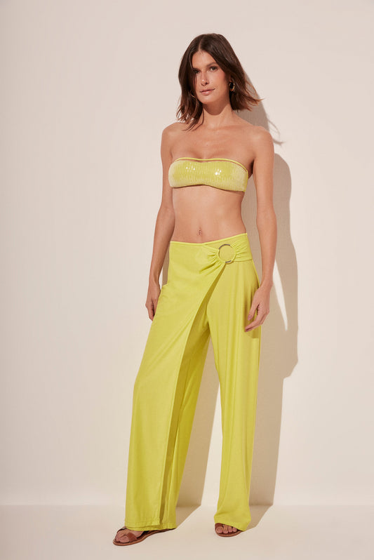 Agua De Coco Anemone Pareo Palazzo Pants With Hoops E4276A1815