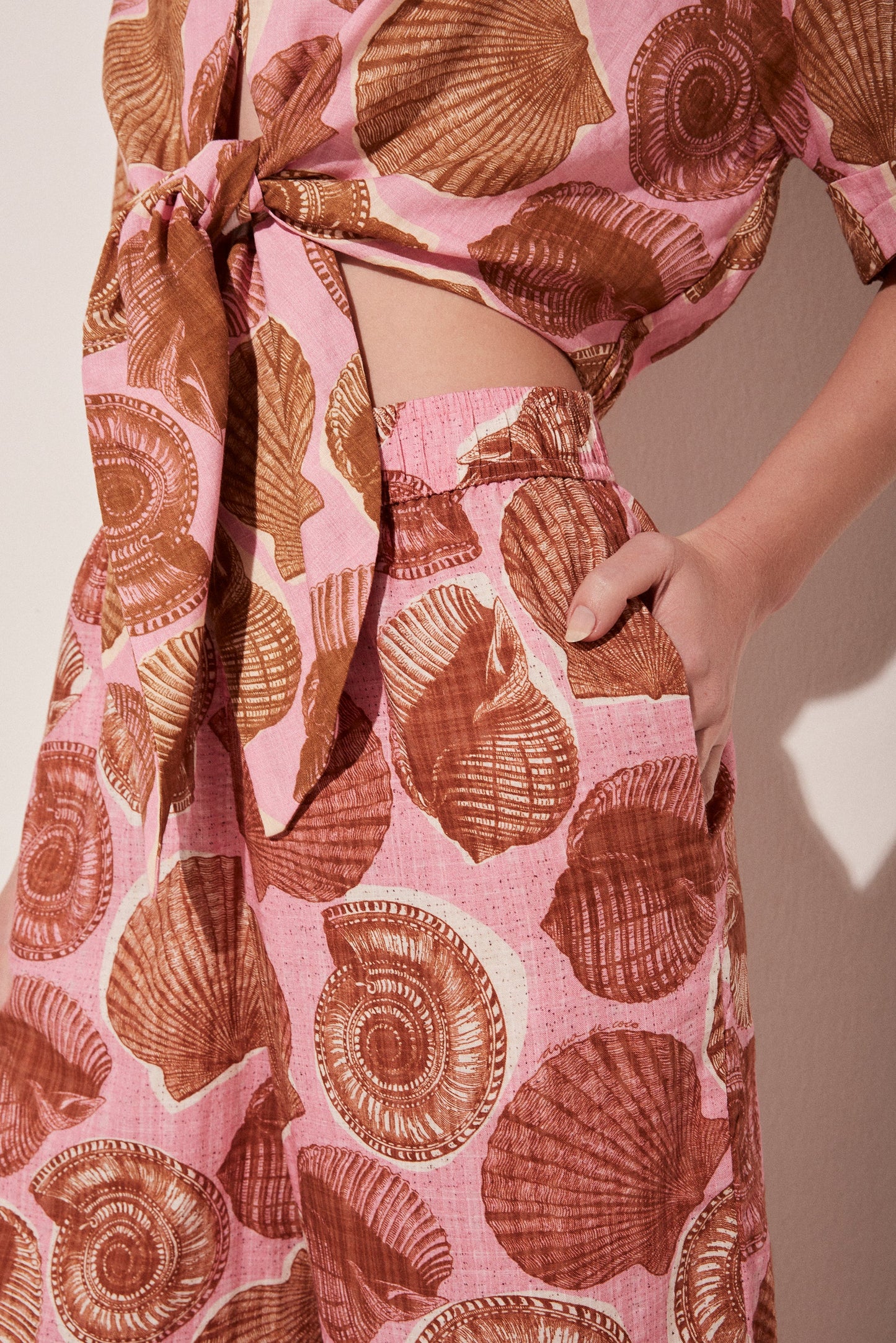 Agua De Coco Shells Palazzo Pants E4292A1768