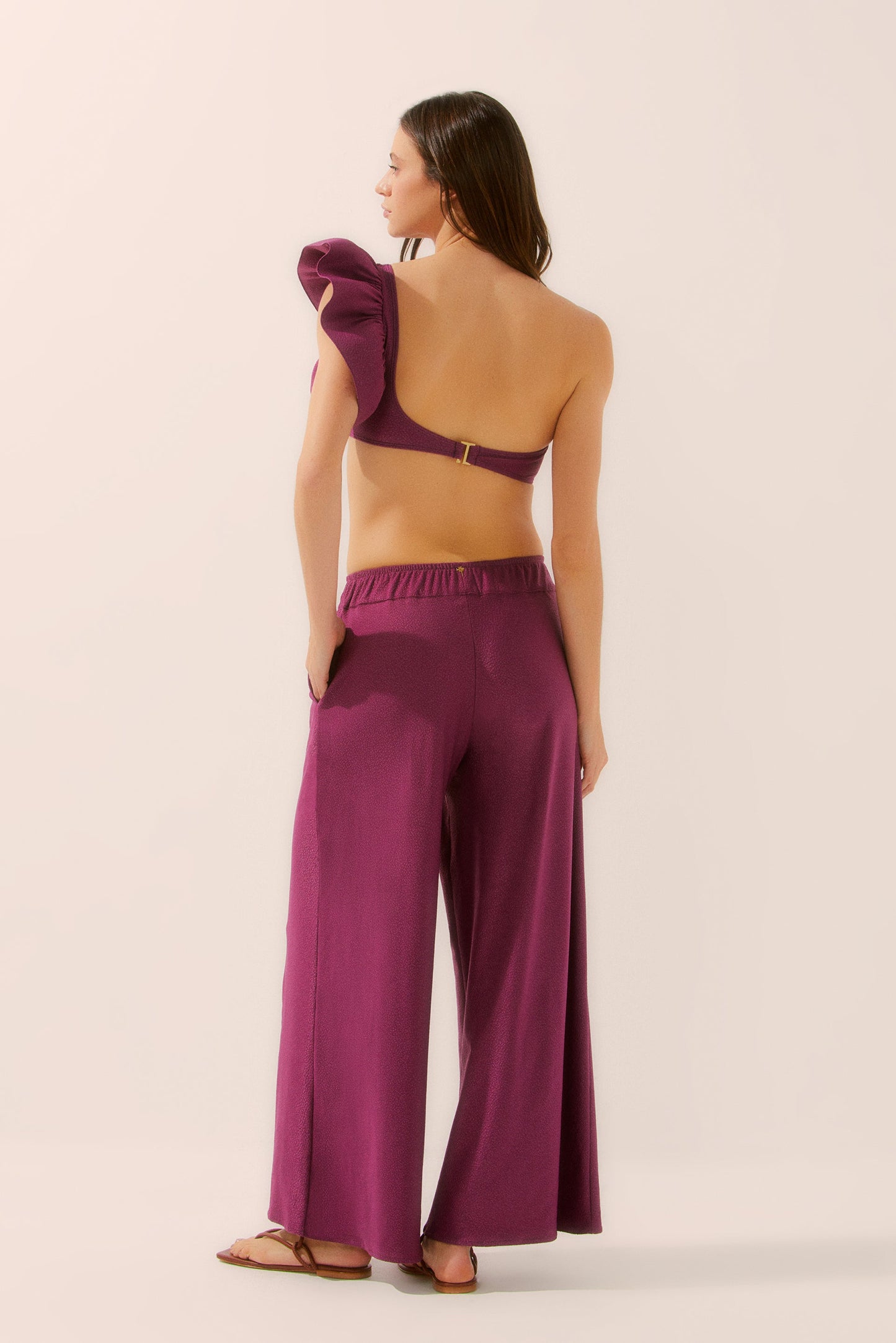 Agua De Coco Petals Palazzo Pants E4497A1560
