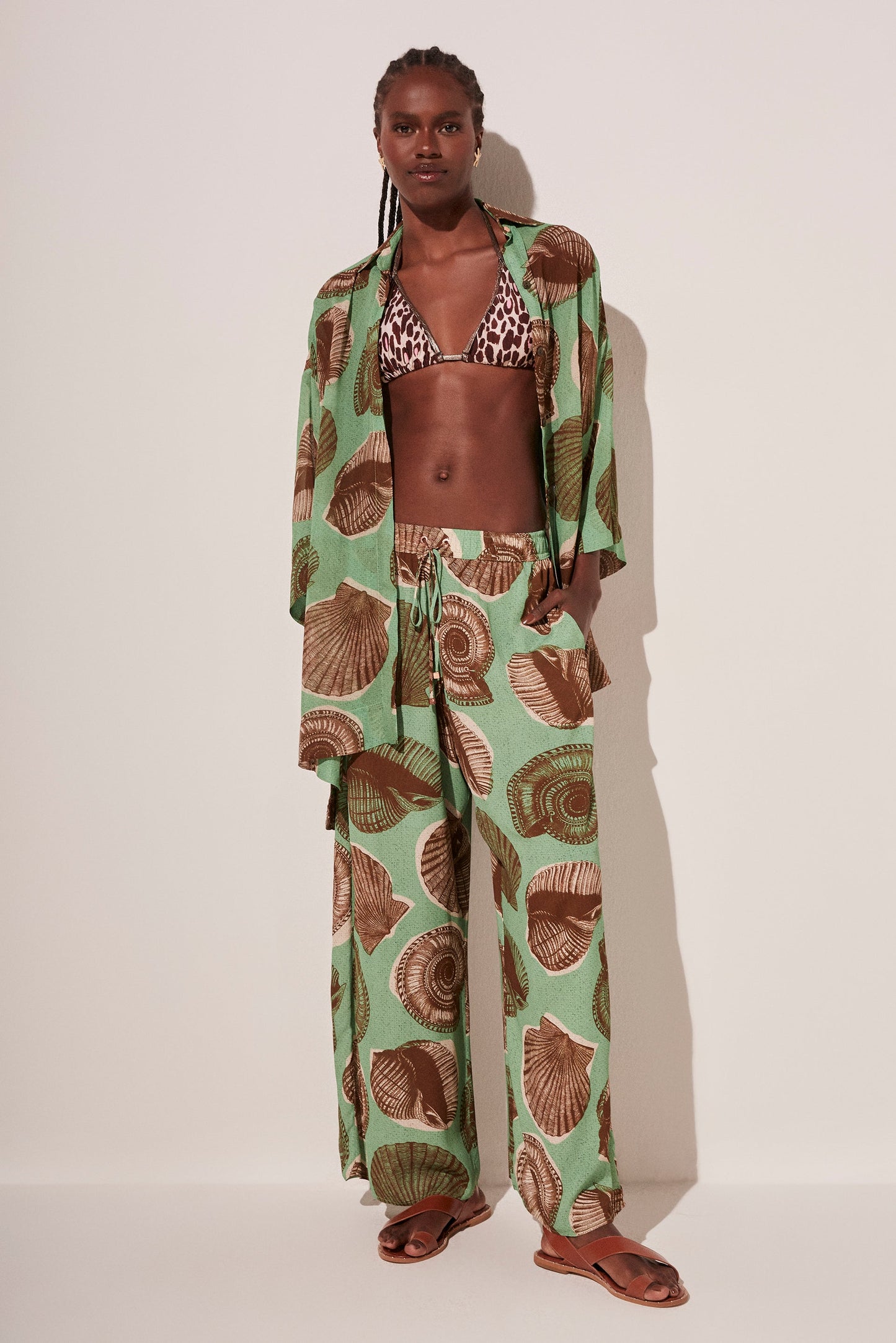 Agua De Coco Shells Palazzo Pants E4518A1768