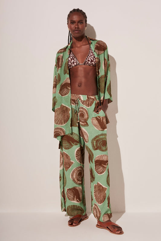 Agua De Coco Shells Palazzo Pants E4518A1768