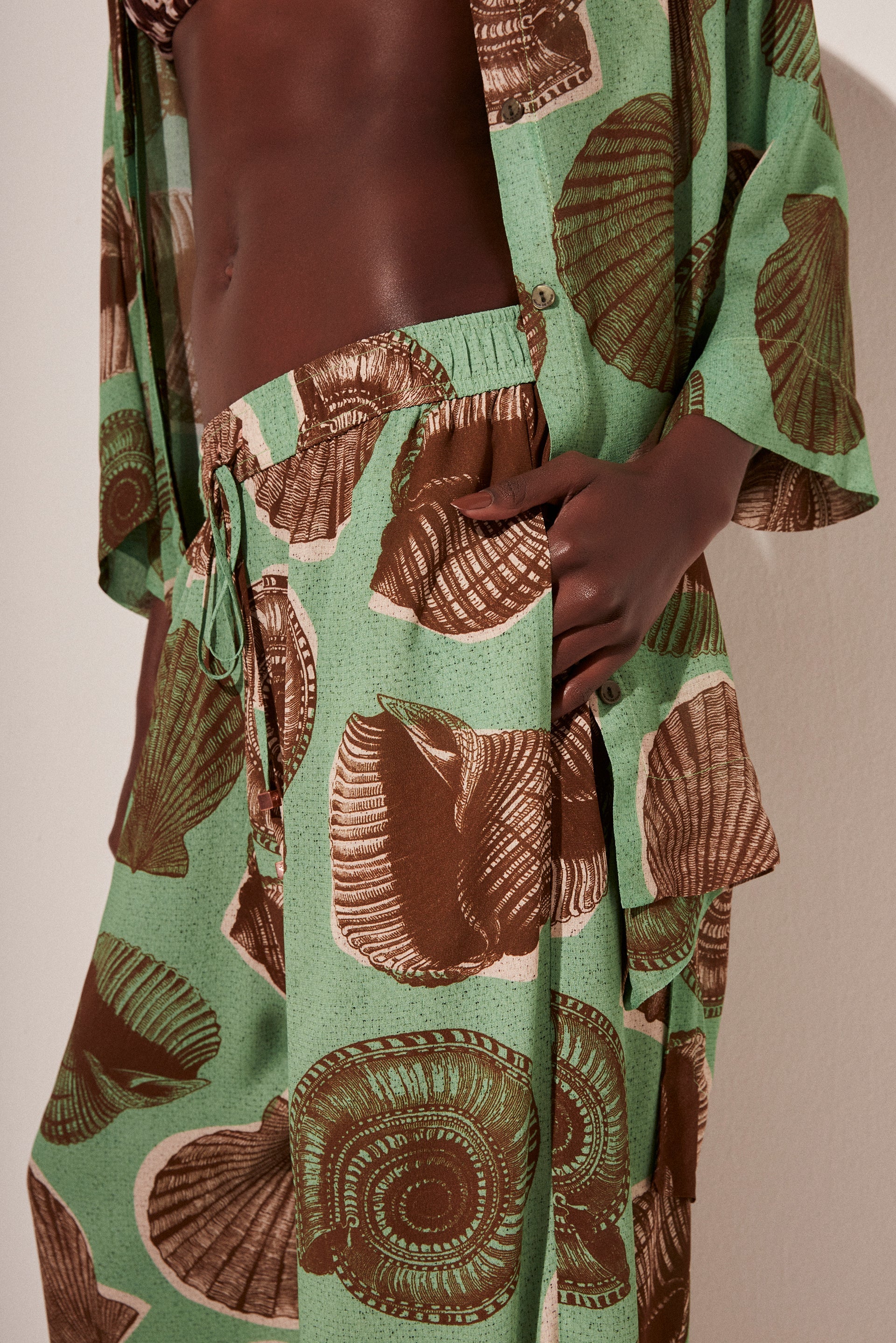 Agua De Coco Shells Palazzo Pants E4518A1768