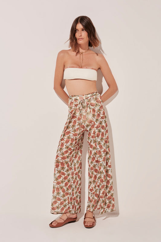 Agua De Coco Pineapple Pareo Palazzo Pants E4605A1584