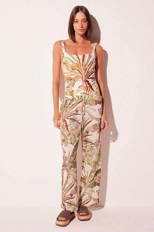 Agua De Coco Shadow Palazzo Pants E4625A2274