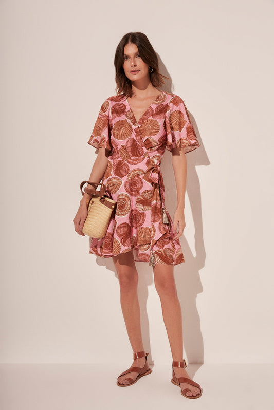 Agua De Coco Shells Short Envelope Dress E4650A1768