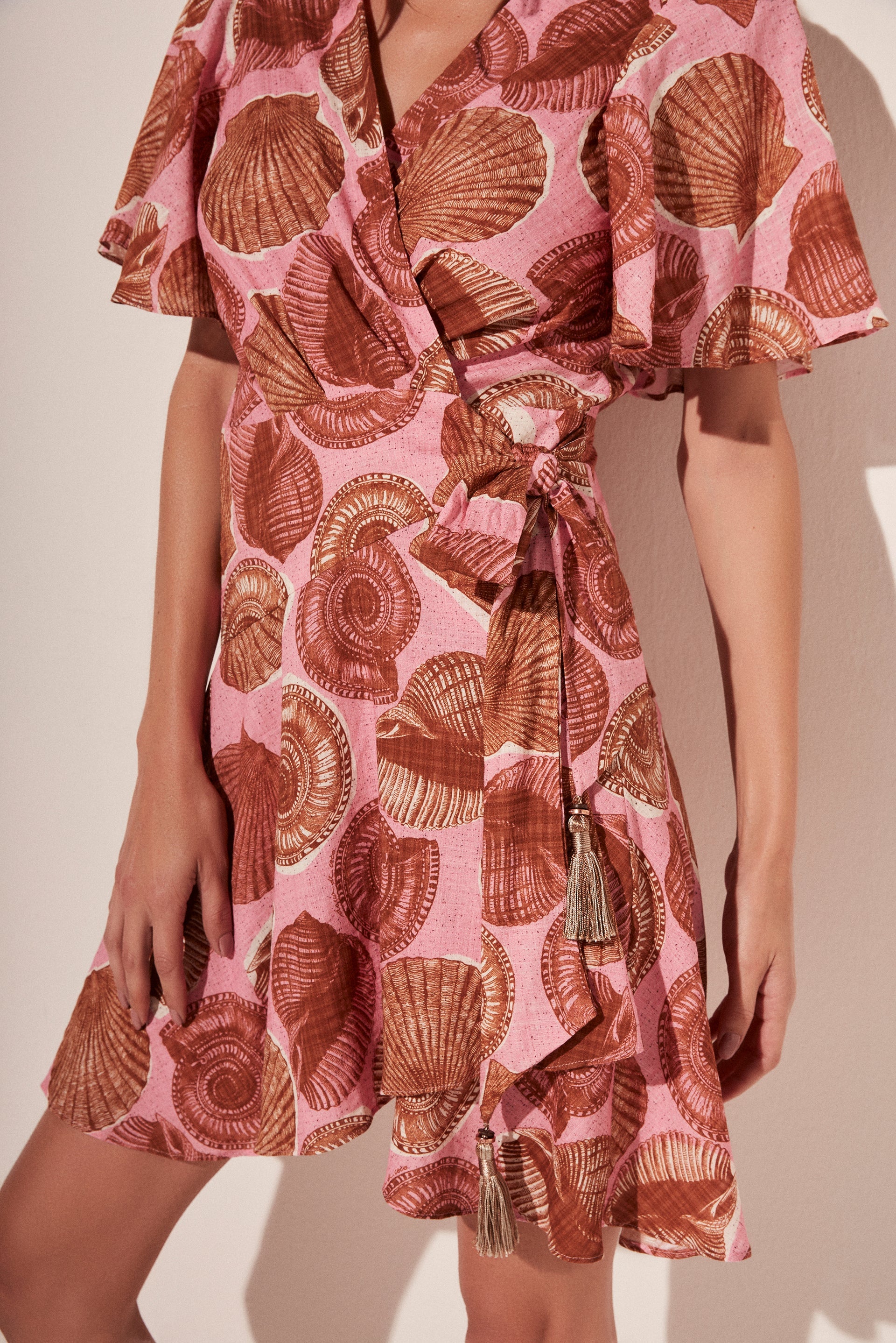 Agua De Coco Shells Short Envelope Dress E4650A1768
