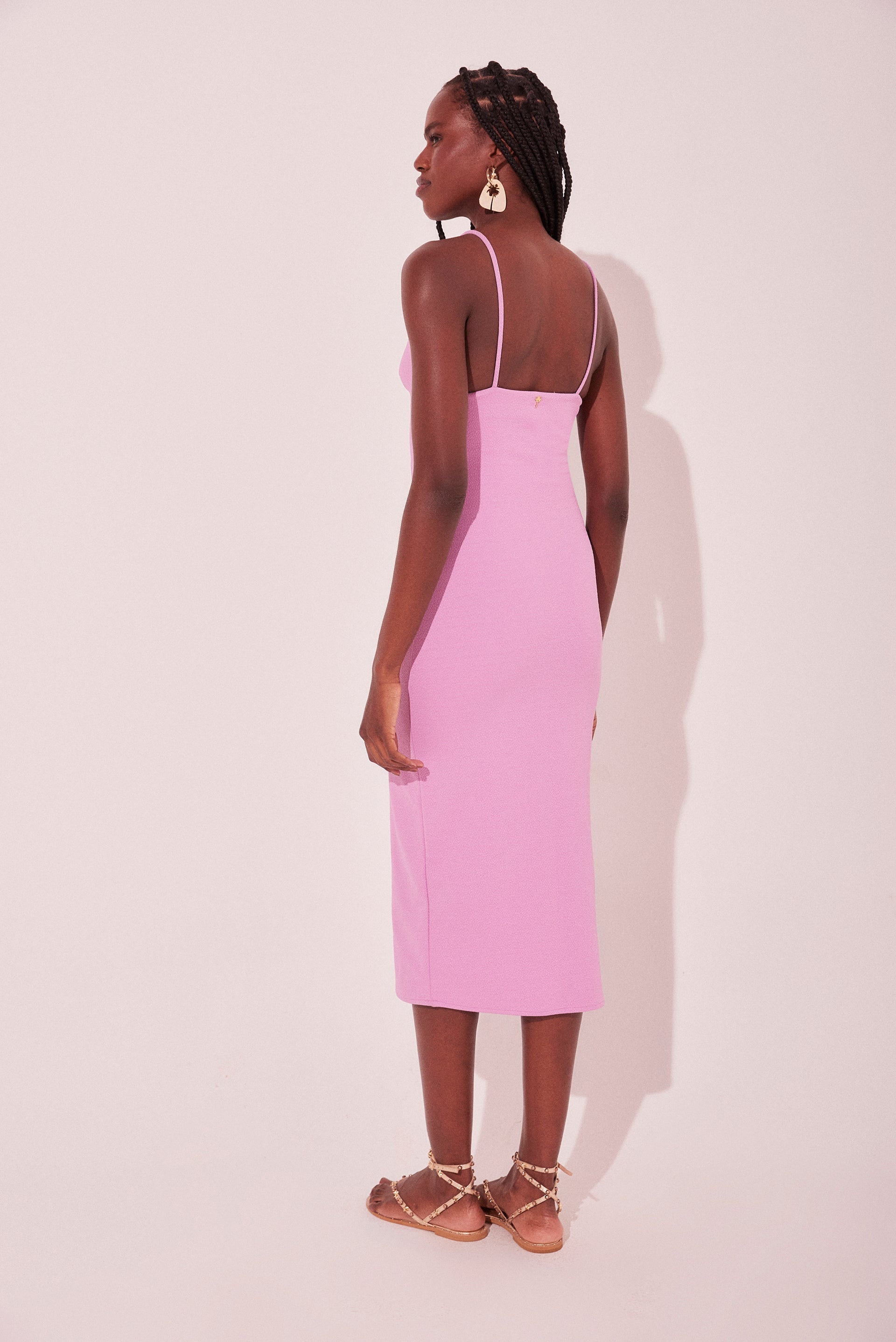 Agua De Coco Iris Detailed Midi Dress E4751A2150