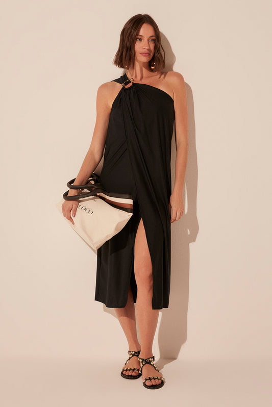 Agua De Coco Bamboo One Shoulder Midi Dress E5089A1893