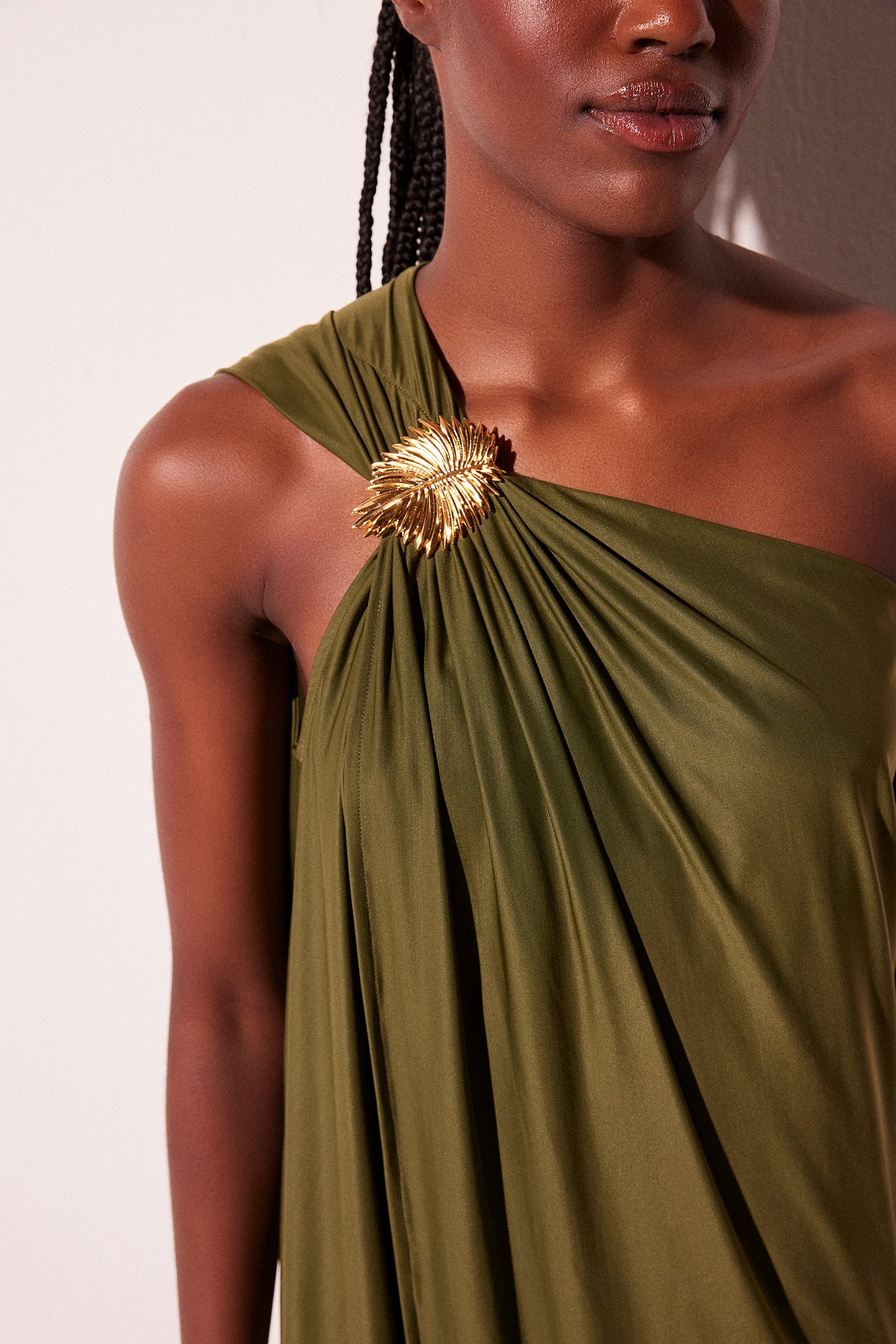 Agua De Coco Baoba One Shoulder Midi Dress E5089A2258