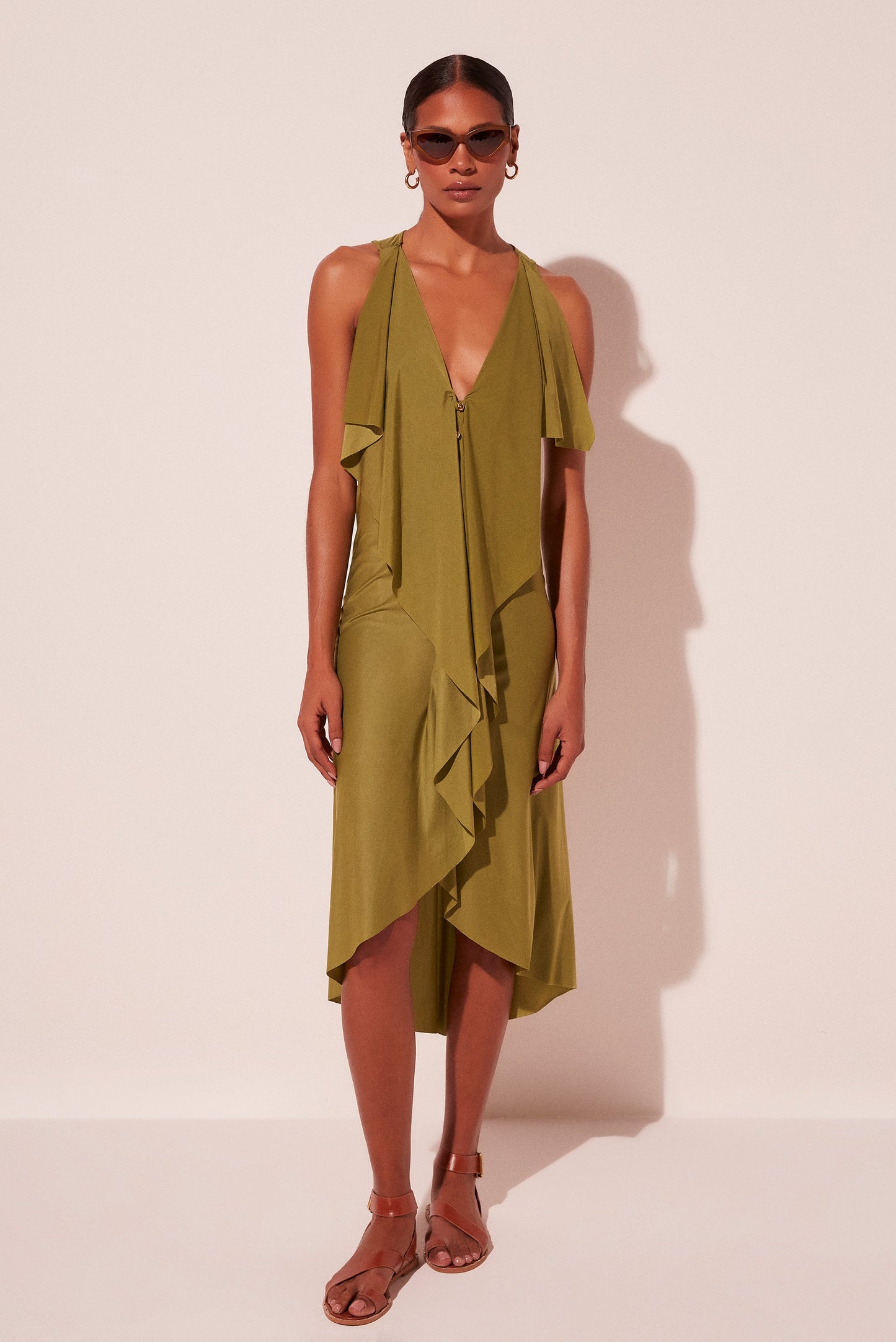 Agua De Coco Banana Tree Long Cape E5262A2047