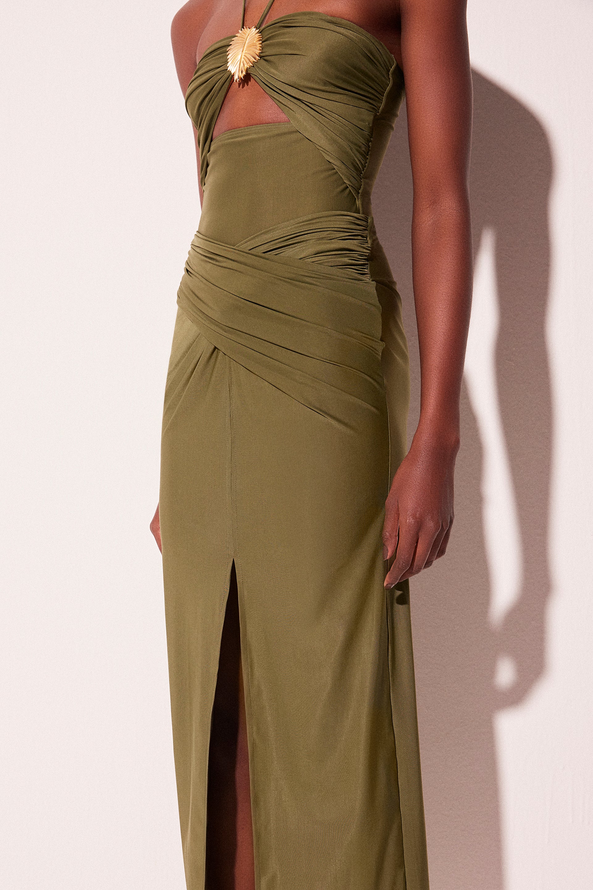 Agua De Coco Baoba Side Slit Long Skirt E5538A2258