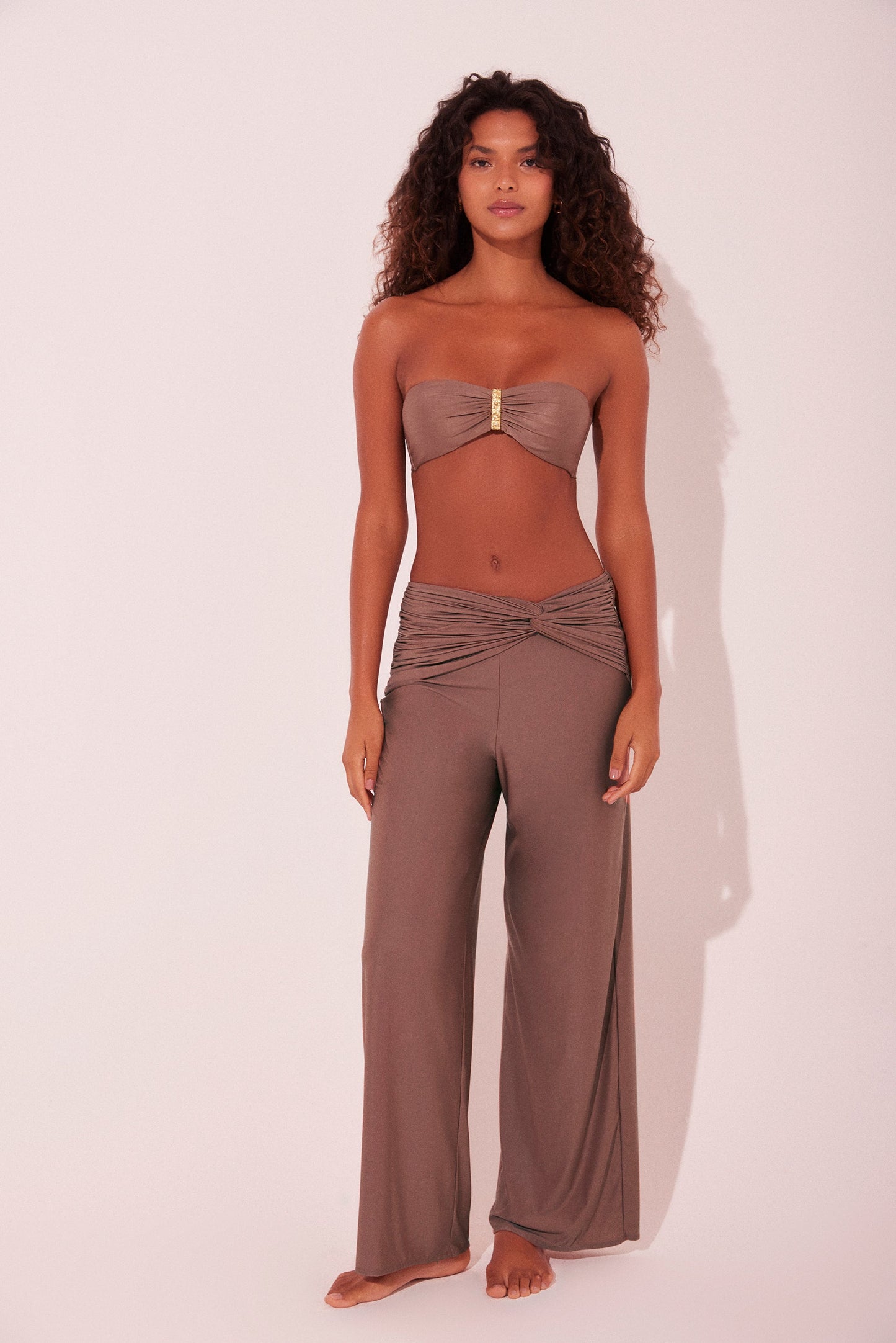Agua De Coco Oak With Twist Straight Leg Pants E5542A2209