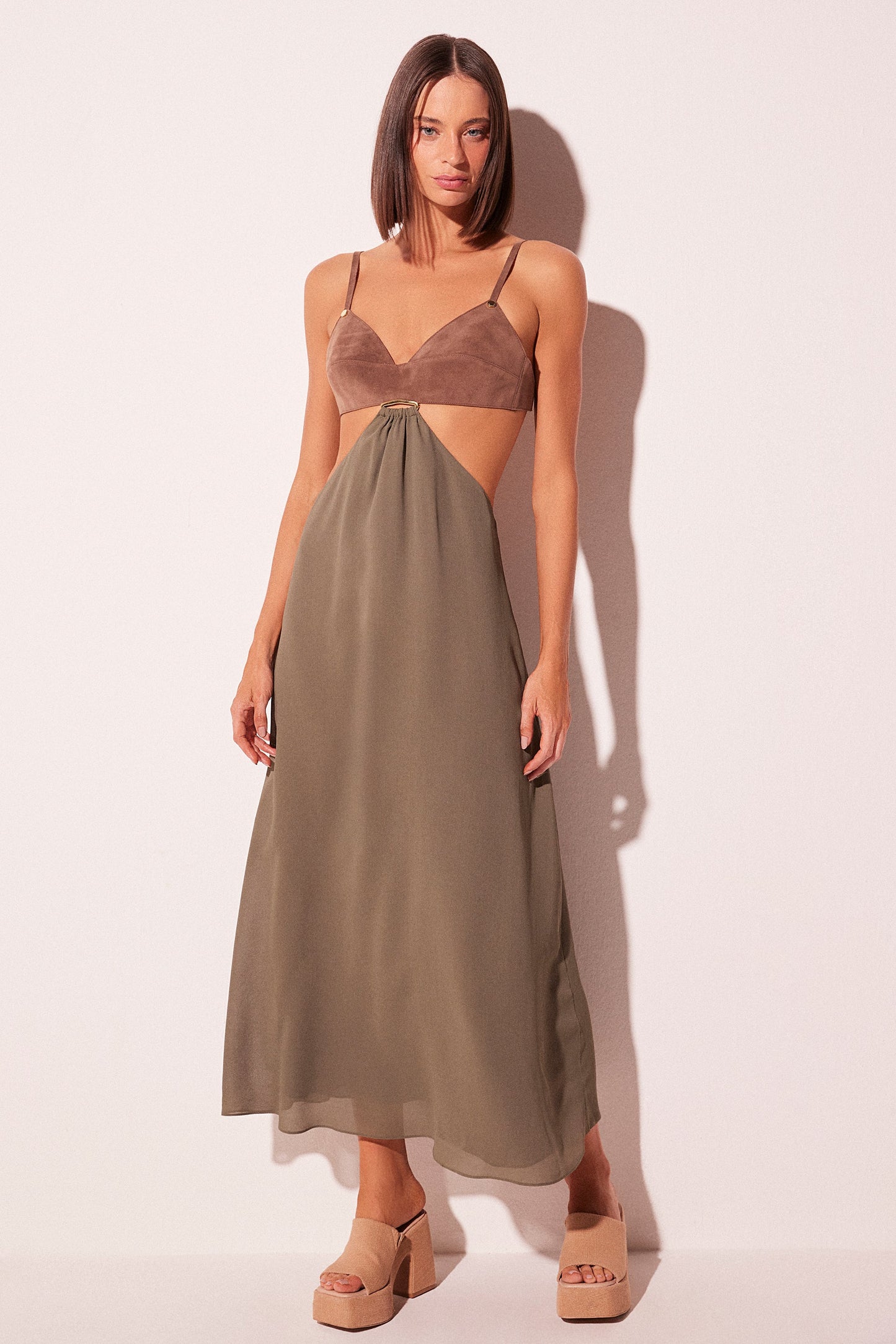 Agua De Coco Green Desire Midi Dress E5560A2279