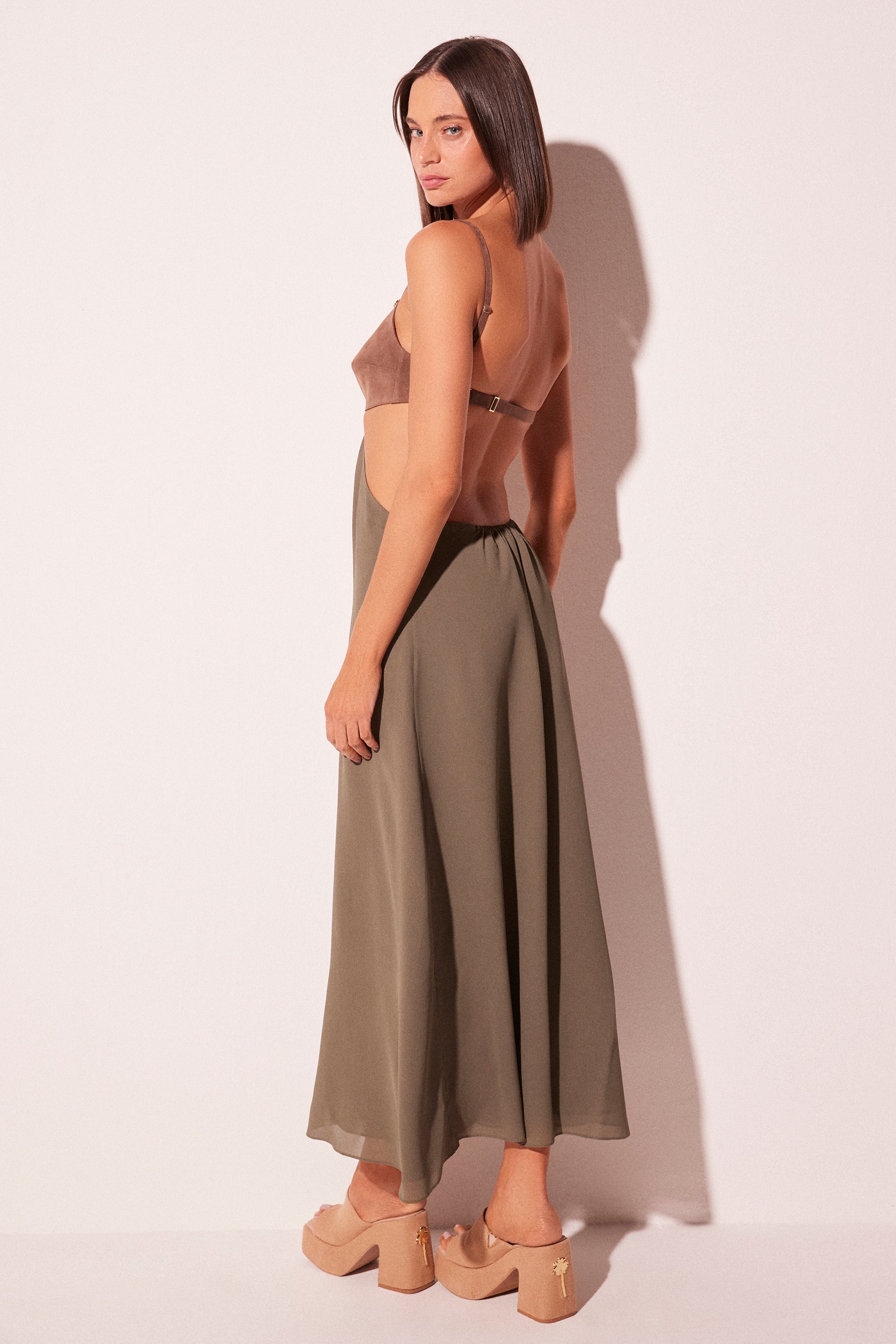 Agua De Coco Green Desire Midi Dress E5560A2279