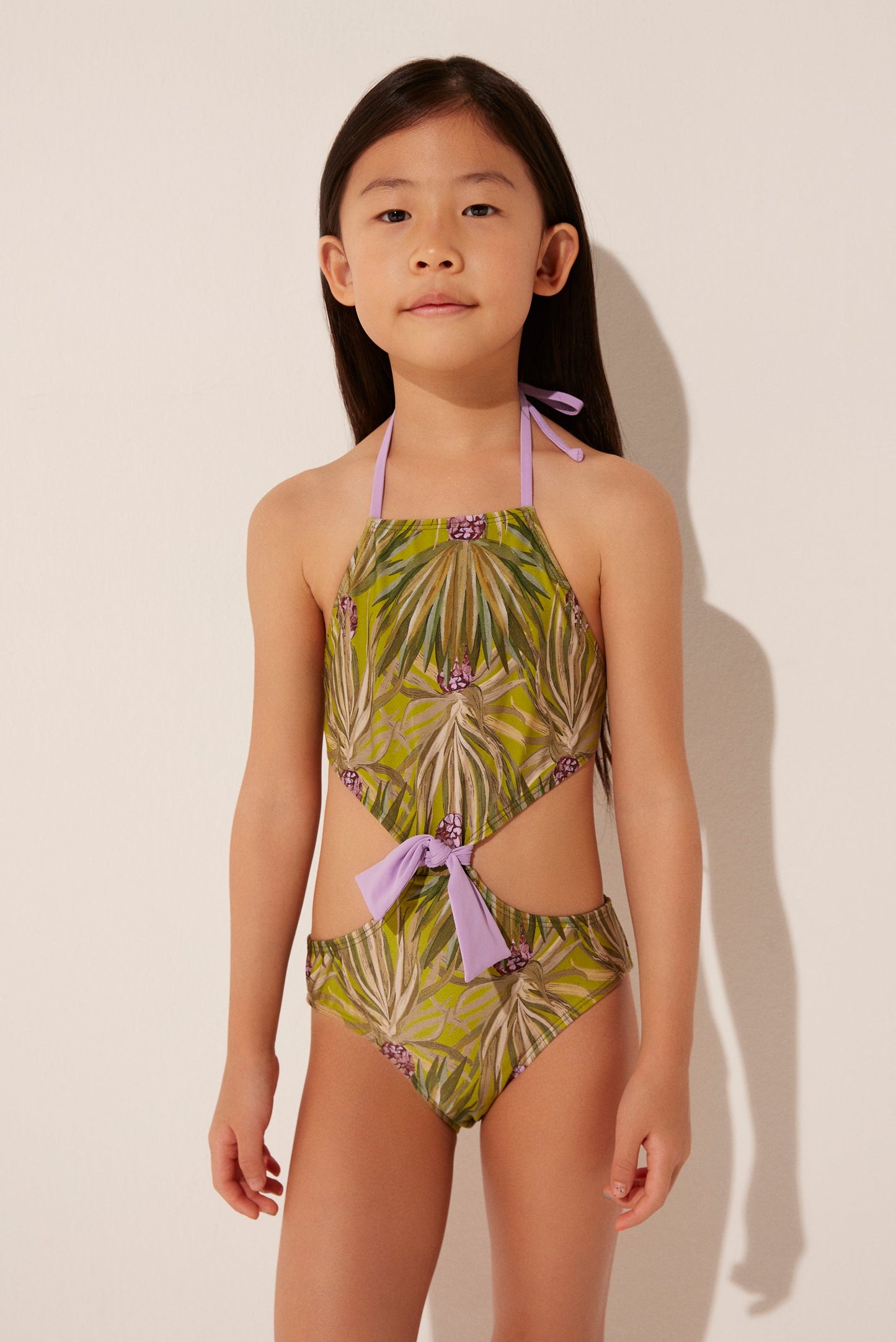 Agua De Coco Vases Cut-Out Kids One Piece With Knot M367I1906