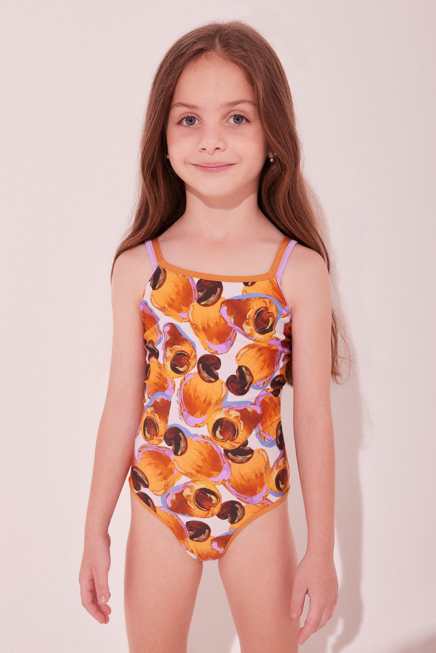 Agua De Coco Cashew Reversible With Ties Kids One Piece T-Shirt M522I2142