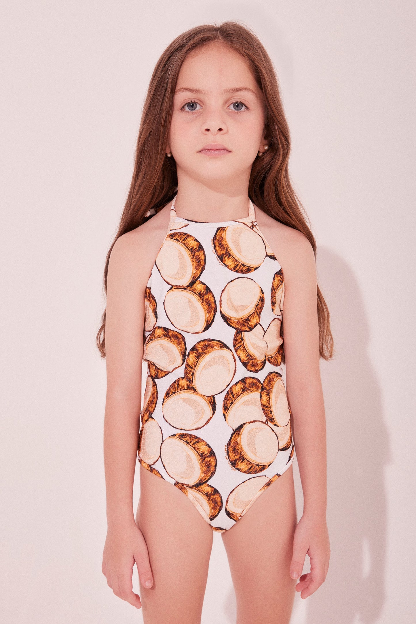 Agua De Coco Coconut Strappy Kids One Piece M524I2135