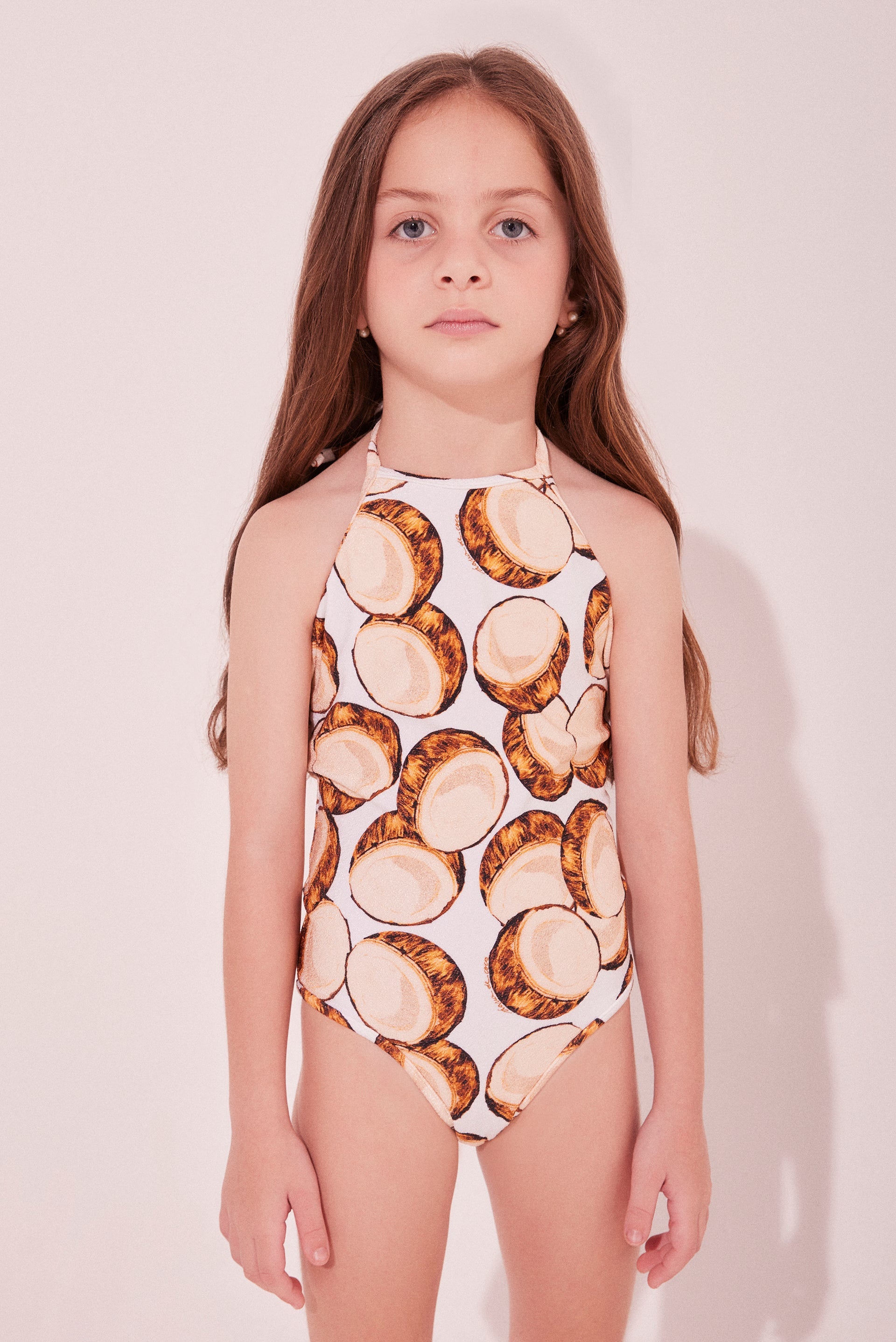 Agua De Coco Coconut Strappy Kids One Piece M524I2135