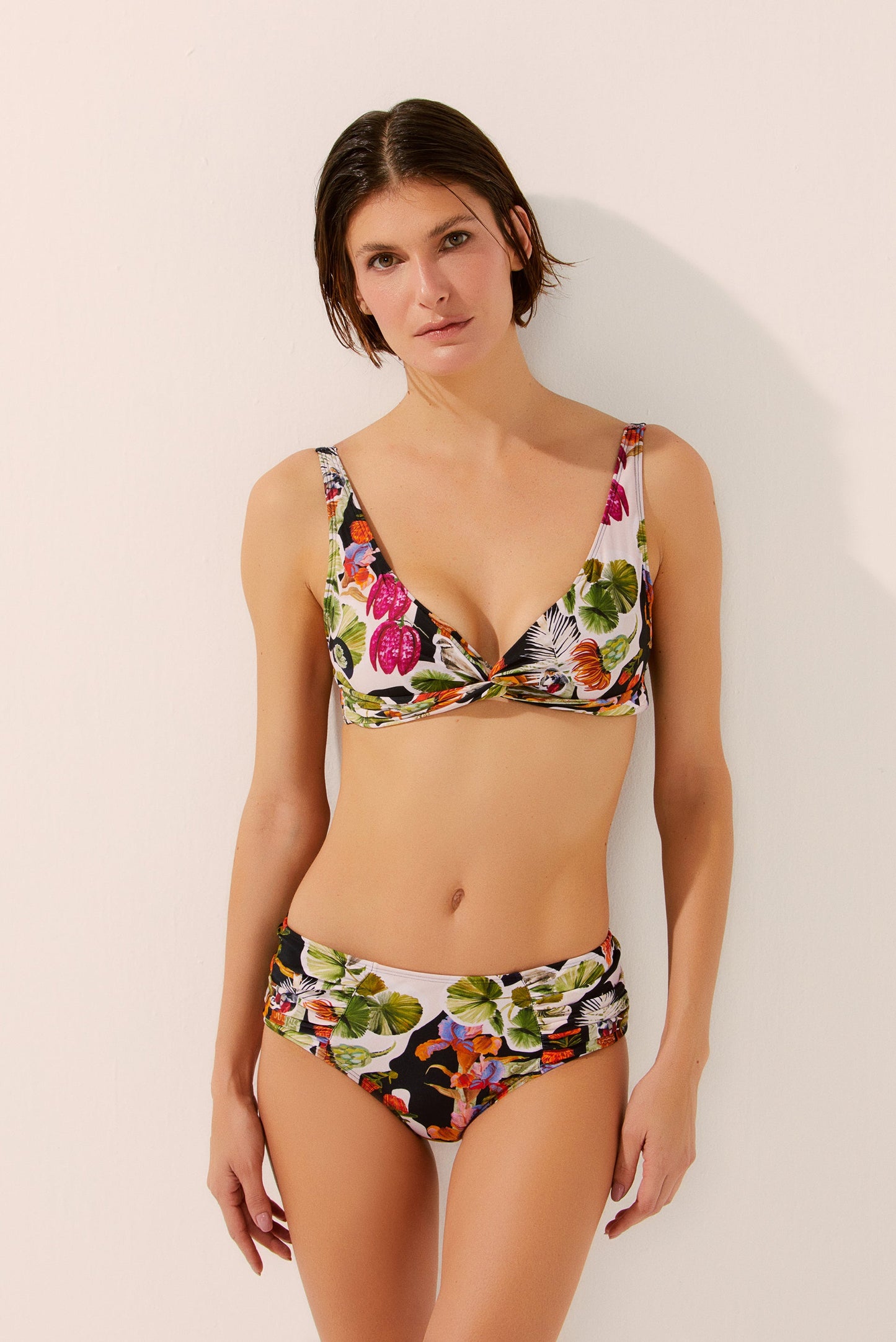 Agua De Coco Botanic Collage Full Coverage Bikini Top S1600B1446