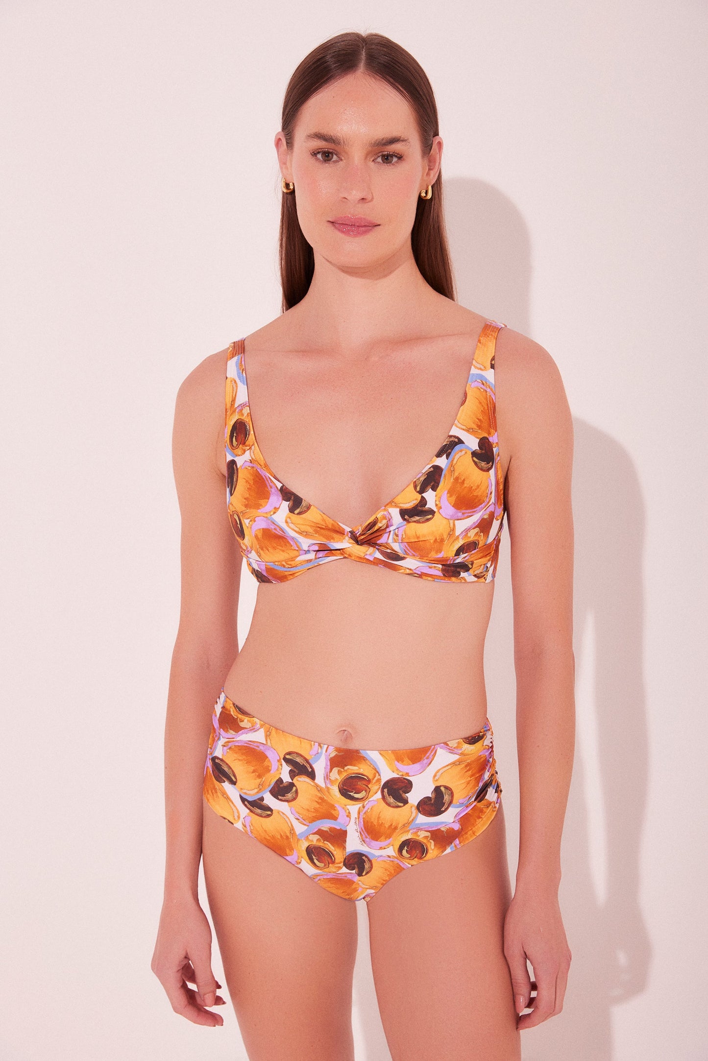 Agua De Coco Cashew Dani With Hoop Full Coverage Bikini Top S1600B2142